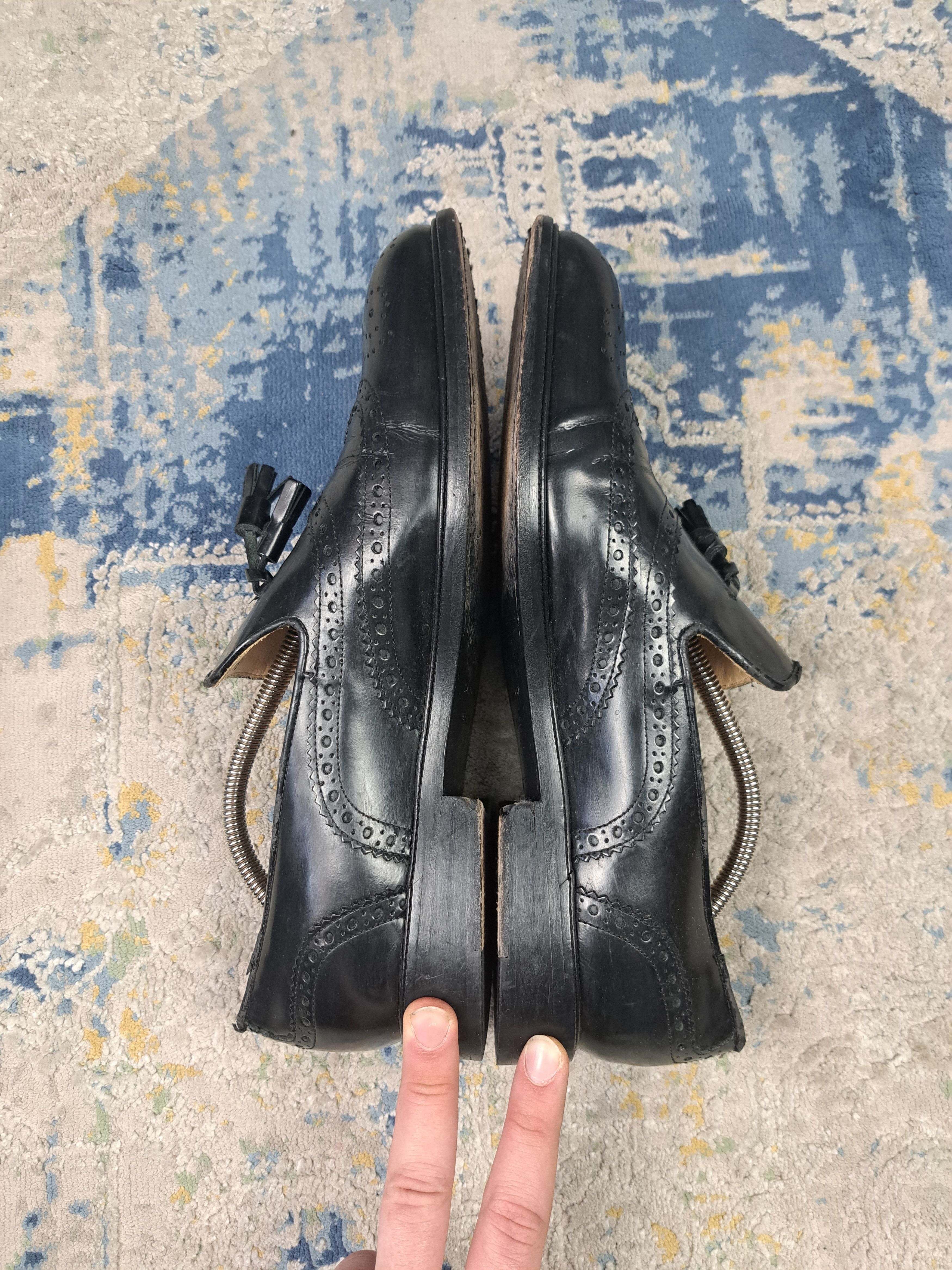 Other Made in Spain Leather Tassel Loafers Archive Old Money Size US 10 / EU 43 - 2 Thumbnail