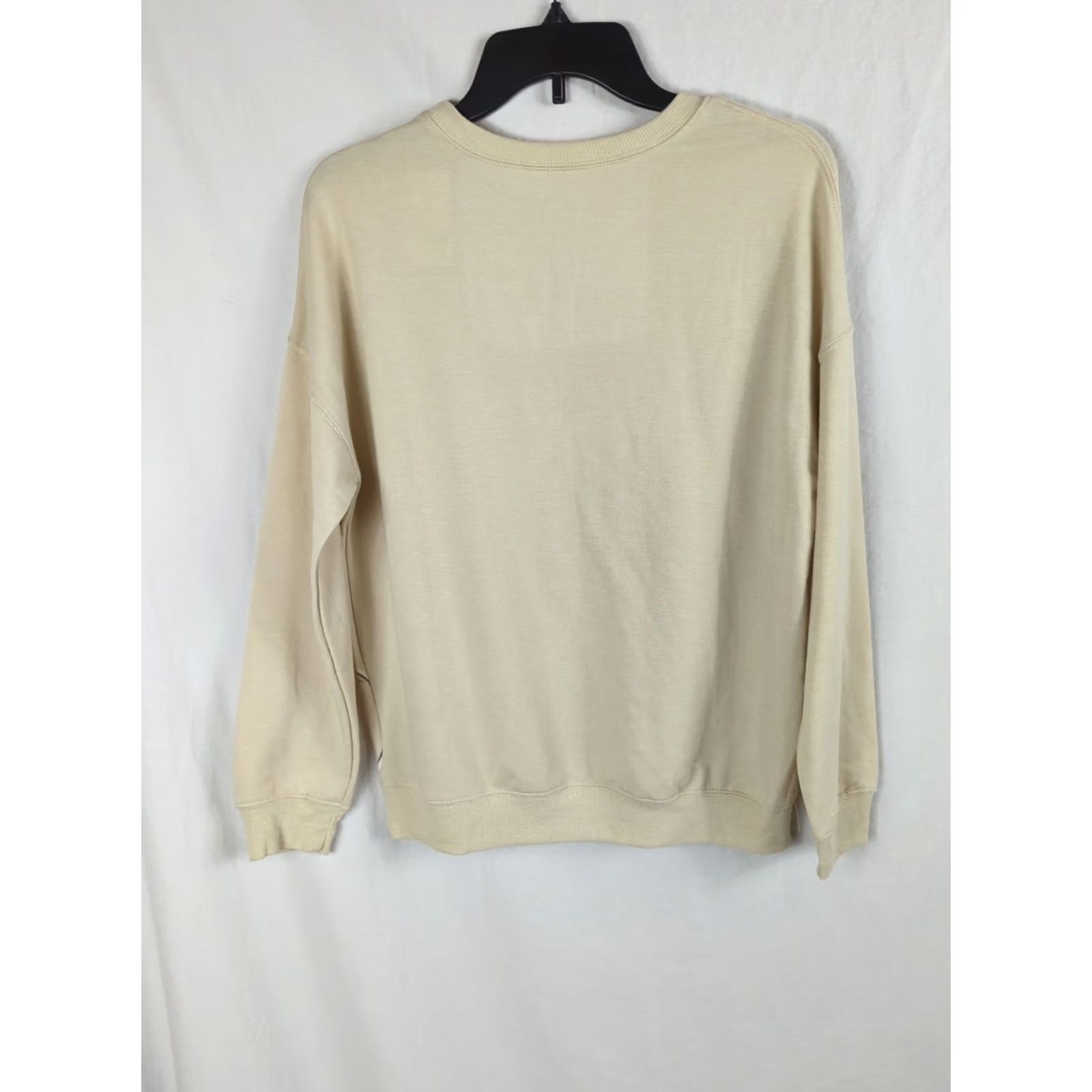 Disney Disney Mickey Mouse Sweatshirt Women’s Beige Pullover S Crew Neck Long Sleeve Super Soft Graphic Print Lightweight Fleece Modern Disney Theme Womens Size S / US 4 / IT 40 - 5 Thumbnail