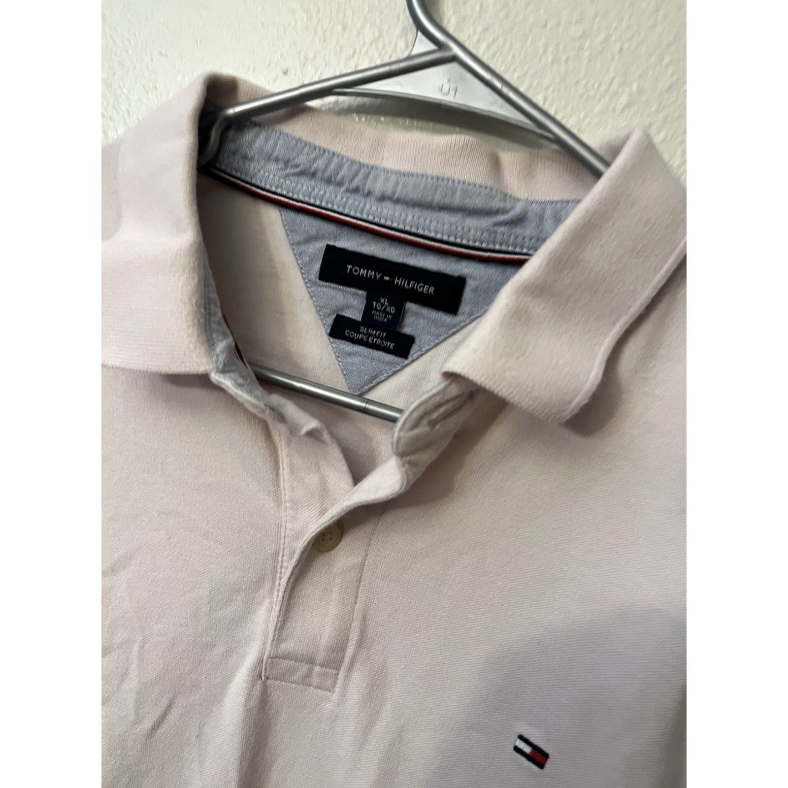 Tommy Hilfiger Tommy Hilfiger Polo Shirt Short Sleeve Slim Fit Pink XL Men’s Size Medium Slimming Brand Shirt Size US XL / EU 56 / 4 - 3 Thumbnail
