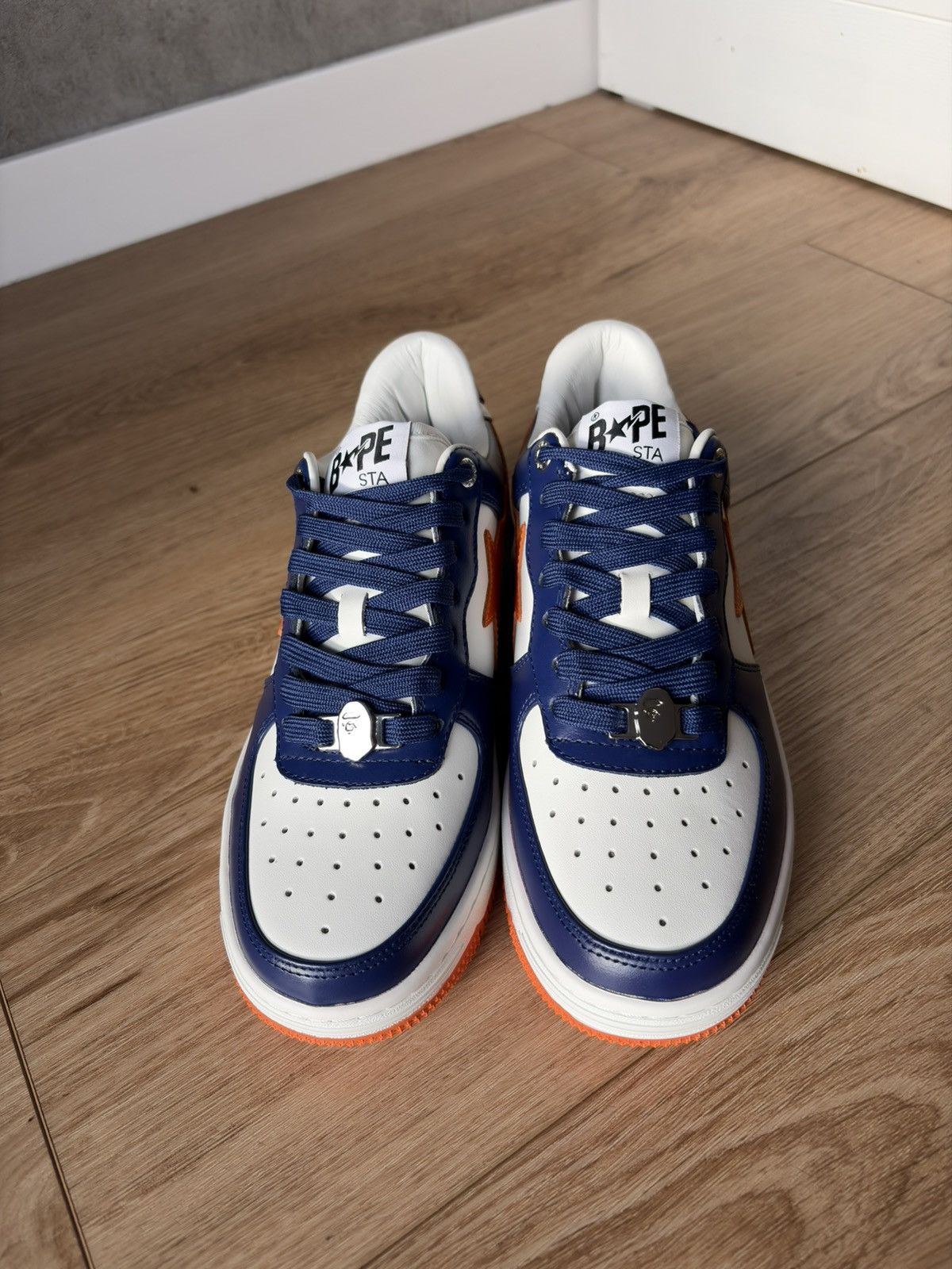 Bape A Bathing Ape Bape Sta #3 M2 White Blue Orange US 7 Size US 7 / EU 40 - 5 Thumbnail