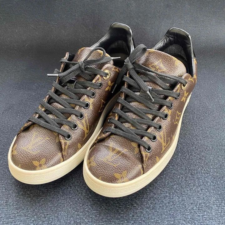 Louis Vuitton Louis Vuitton Frontrow Monogram Low-Top Sneakers -2508 Size US 6 / IT 36 - 1 Thumbnail