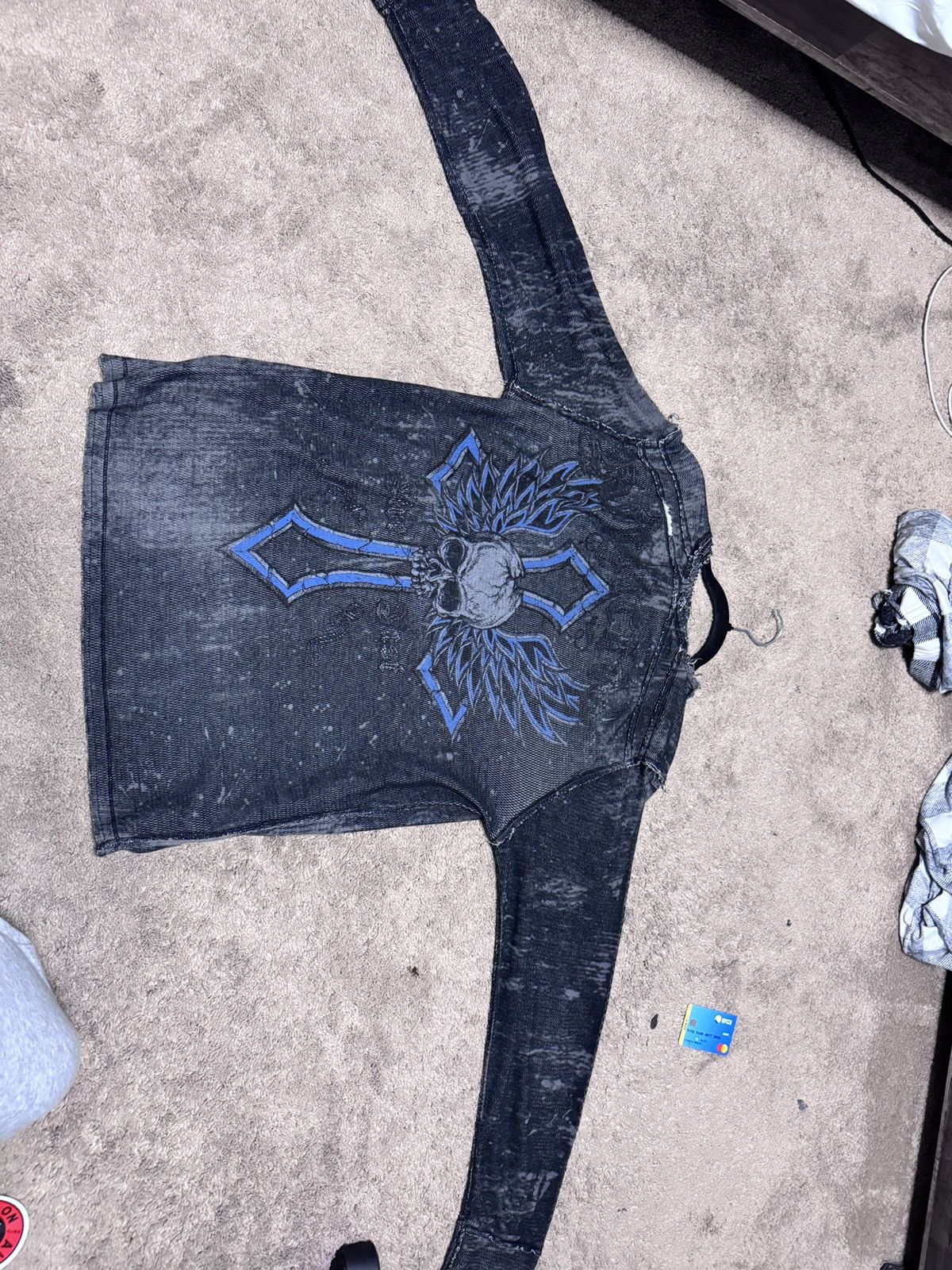 Affliction Reverse-able affliction thermal long sleeve t shirt Size US L / EU 52-54 / 3 - 2 Thumbnail