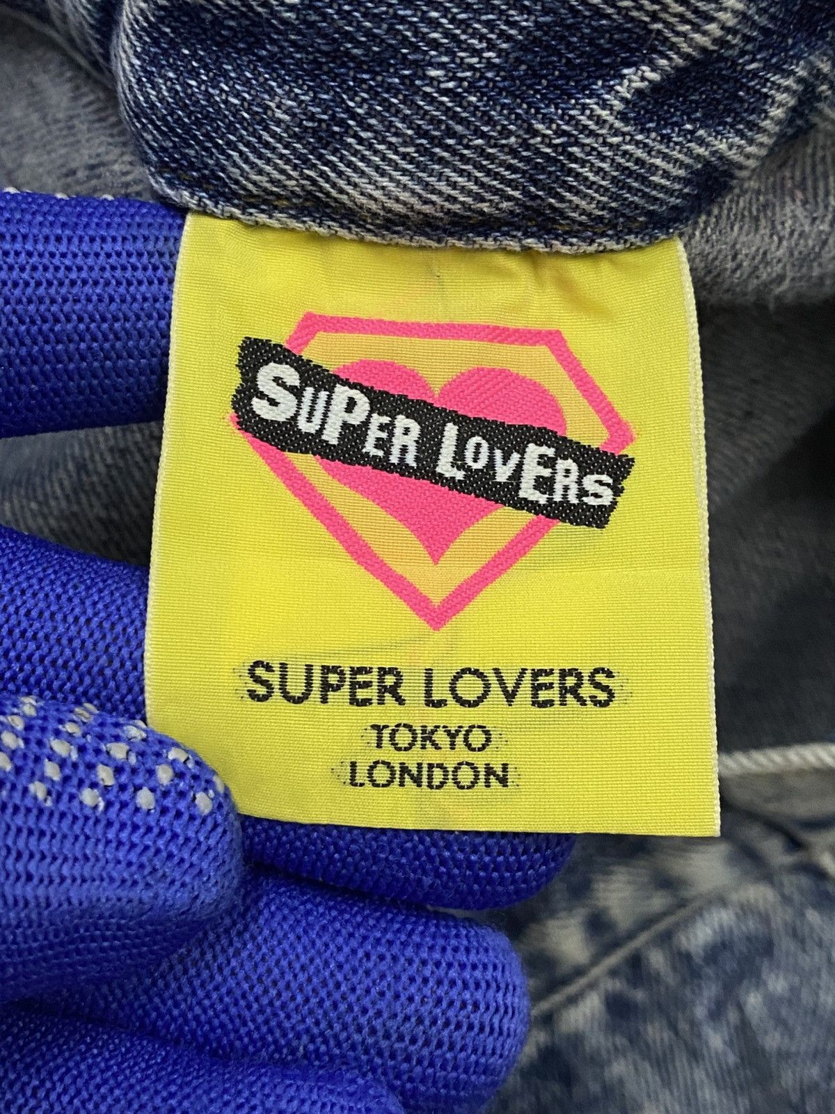 Japanese Brand Super Lovers Ripped Distressed Drop Crotch Baggy Jeans Size 28" / US 6 / IT 42 - 9 Thumbnail