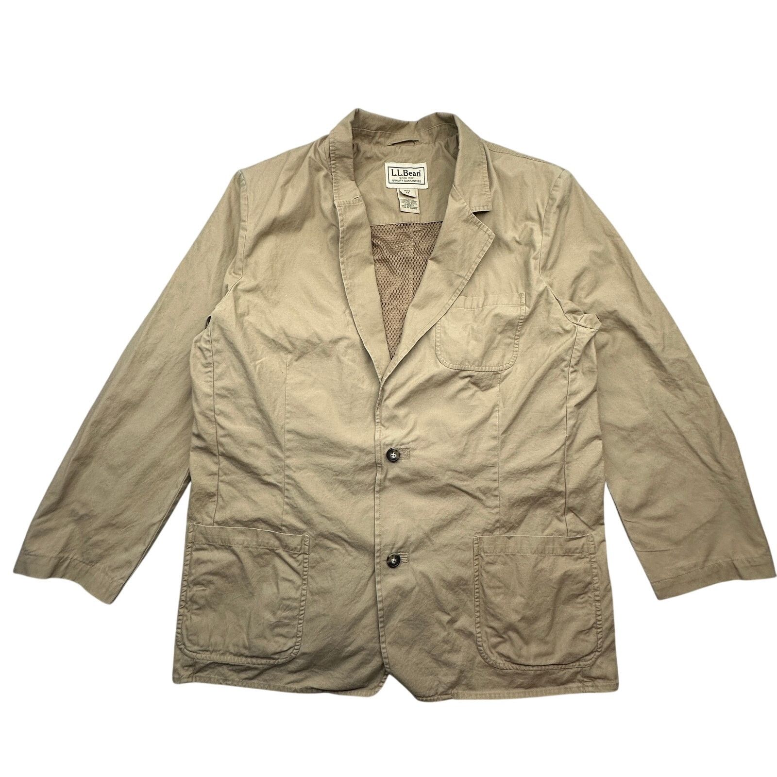 L.L. Bean LL Bean DSY1 Travel Field Jacket Safari Jacket Blazer 44R XL Size US XL / EU 56 / 4 - 1 Thumbnail