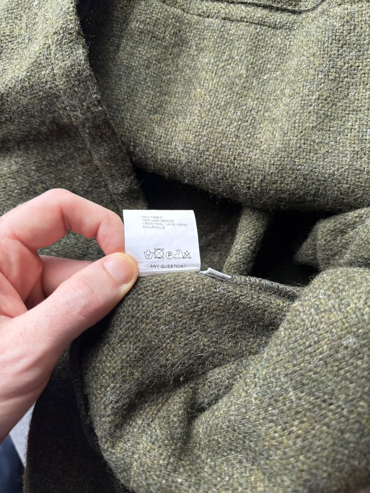 Other CAMO "Tisserand" FW21 chore jacket green wool tweed Size US L / EU 52-54 / 3 - 5 Thumbnail