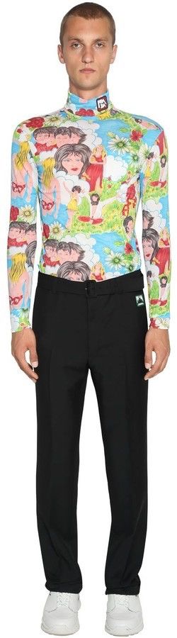 Prada Prada Flash Back Print Turtleneck Top Size US M / EU 48-50 / 2 - 18 Thumbnail