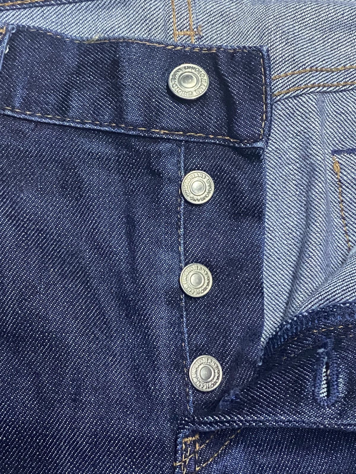 Undercover × Uniqlo Vintage Uniqlo Selvedge Blue wash Distressed Slim Fit Jeans Size US 35 - 7 Thumbnail