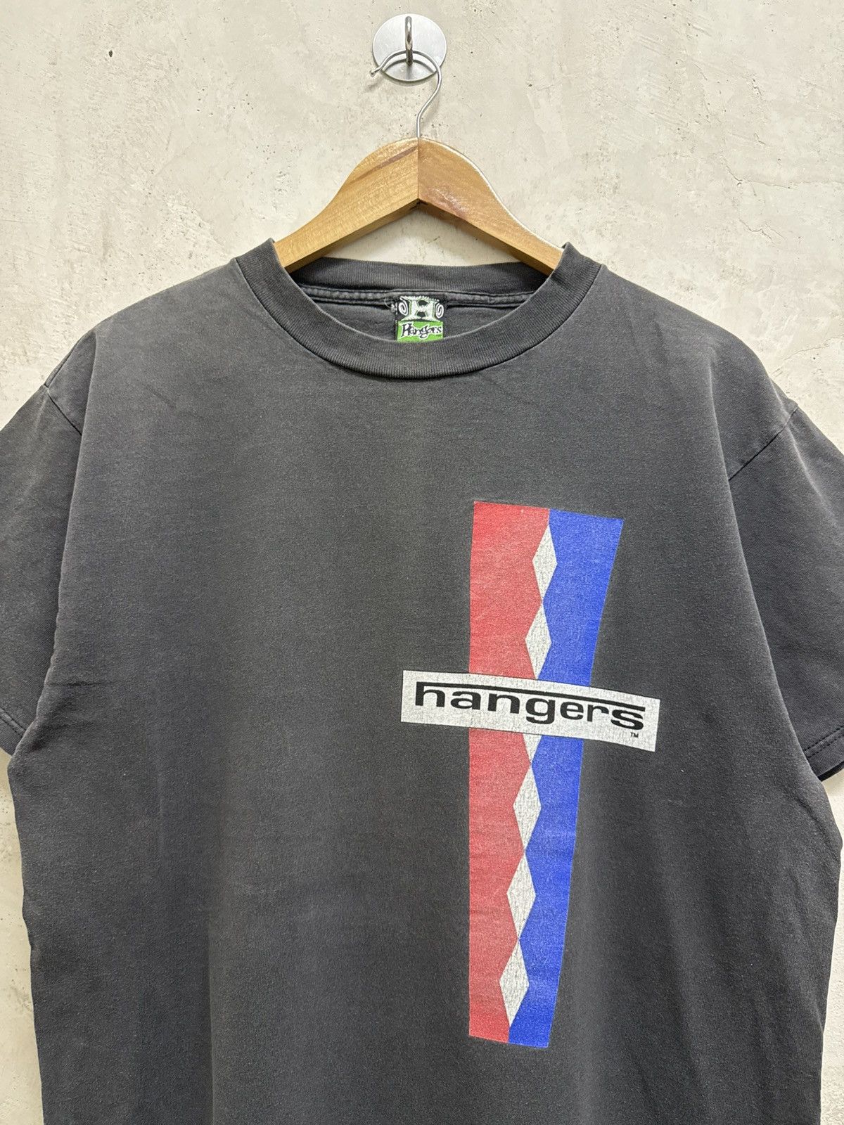 Vintage Thrashed Faded Vintage 90s Hangers Skate Tee Size US XL / EU 56 / 4 - 2 Thumbnail