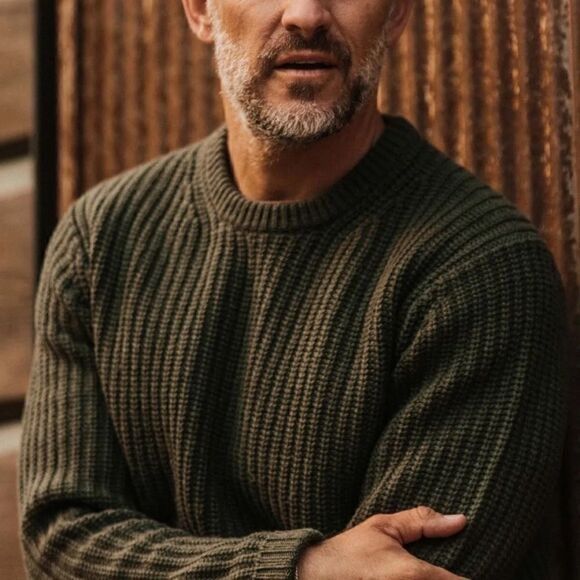Taylor Stitch Taylor Stitch The Wharf Sweater 100% Merino wool Dark Olive Size US S / EU 44-46 / 1 - 5 Thumbnail