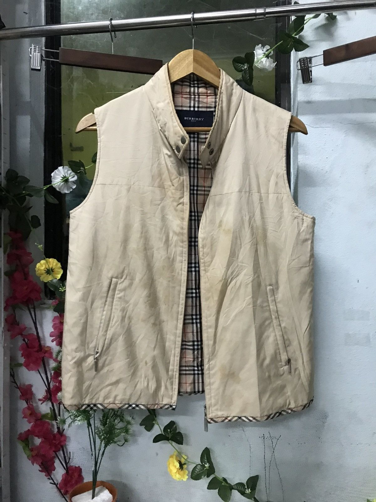 Burberry × Vintage Vintage Burberry Vest Size US M / EU 48-50 / 2 - 1 Thumbnail