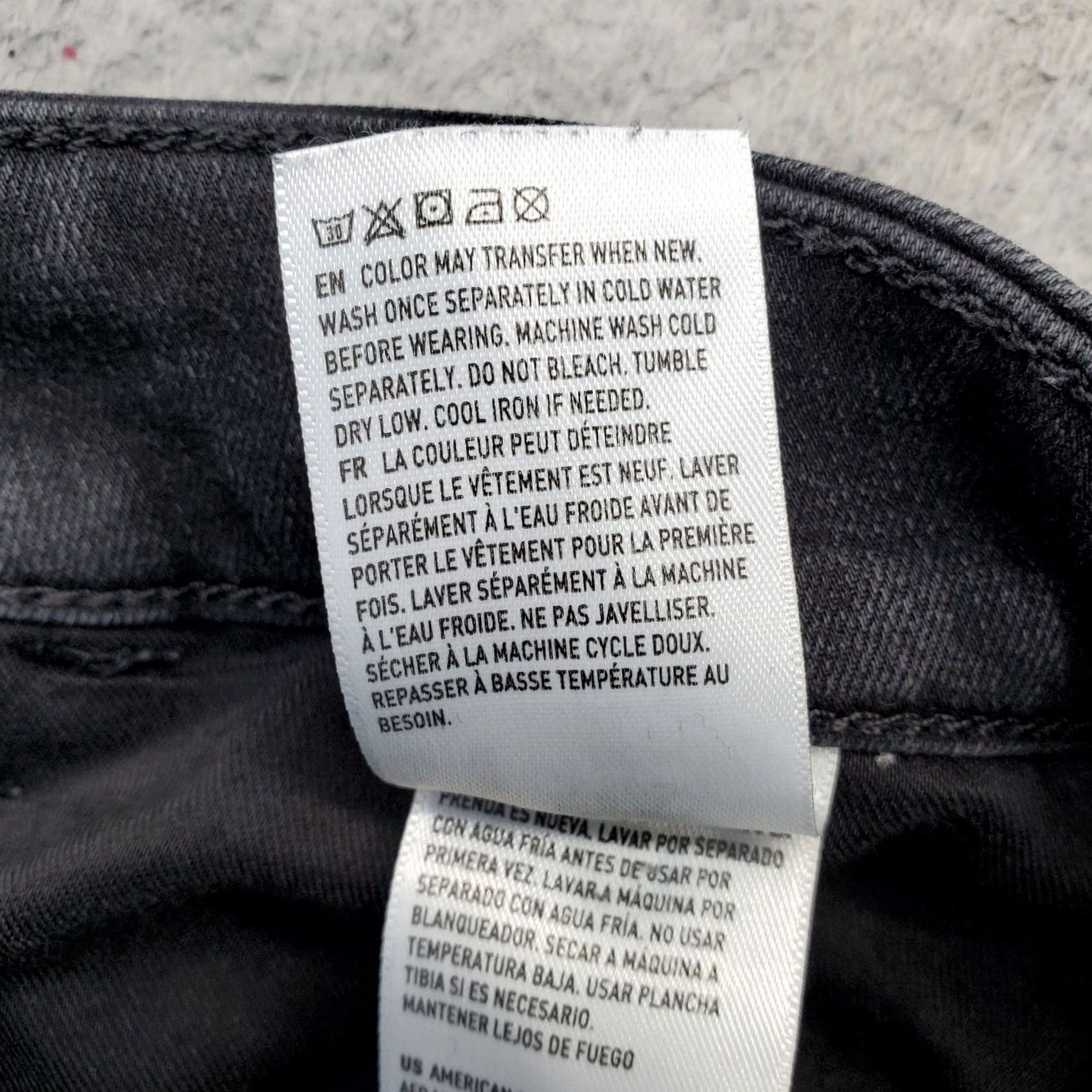 American Eagle Outfitters American Eagle Outfitters Jeans Womens 10 Black Denim Dream Stretch Dark Wash Skinny Leg Womens Size 10 Black Denim Skinny Jeans Size 32" / US 10 / IT 46 - 5 Thumbnail