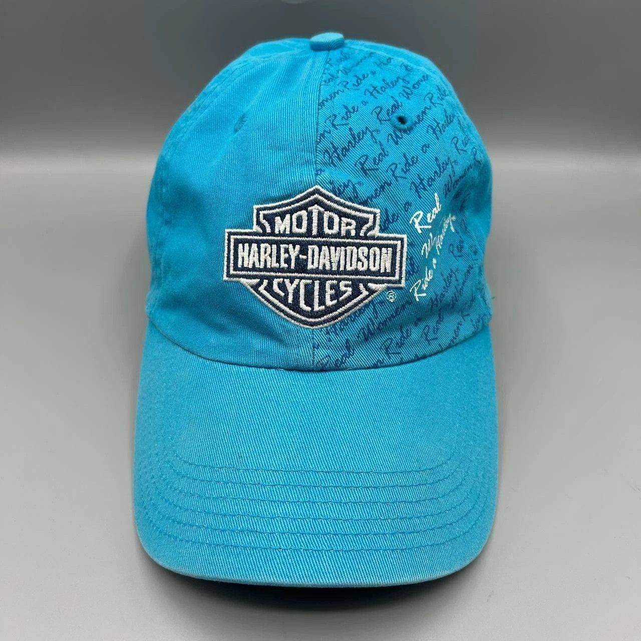 Harley Davidson Harley Davidson Motorcycles Embroidered Strap Back Cotton Size ONE SIZE - 1 Thumbnail