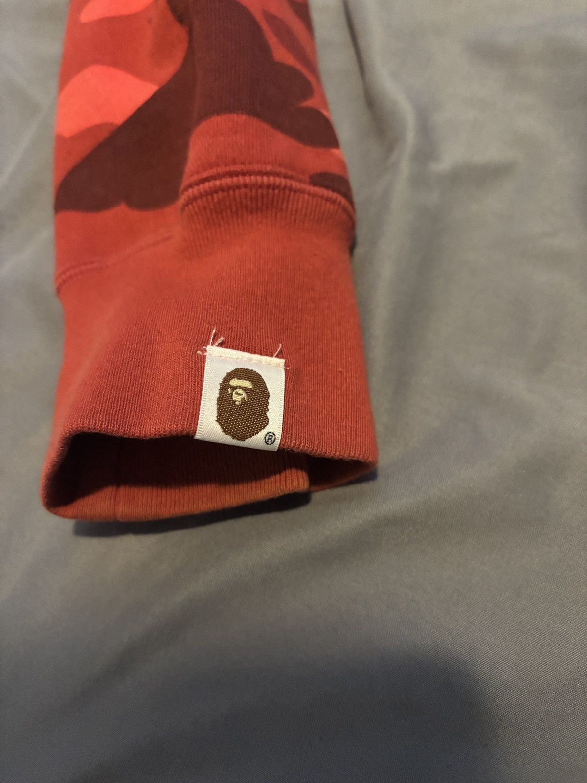 Bape red bape zip up hoodie Size US L / EU 52-54 / 3 - 4 Thumbnail
