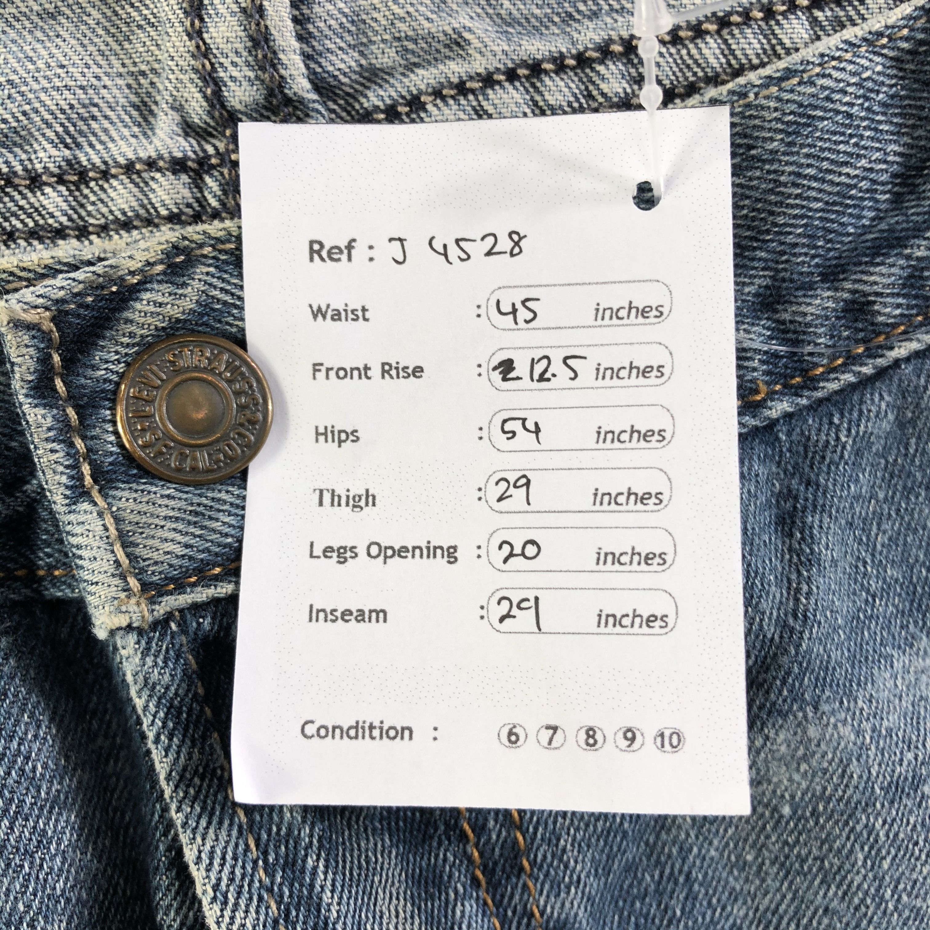 Levi's Vintage Levis 514 Jeans-J4528 Size US 44 / EU 60 - 12 Thumbnail