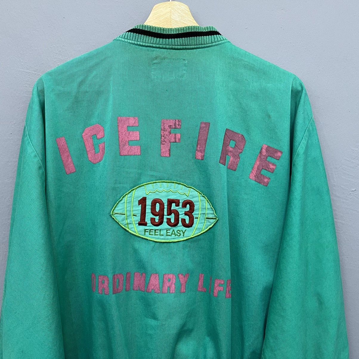 Vintage Vintage Ice Fire Cotton Baseball Jacket Size US M / EU 48-50 / 2 - 5 Thumbnail