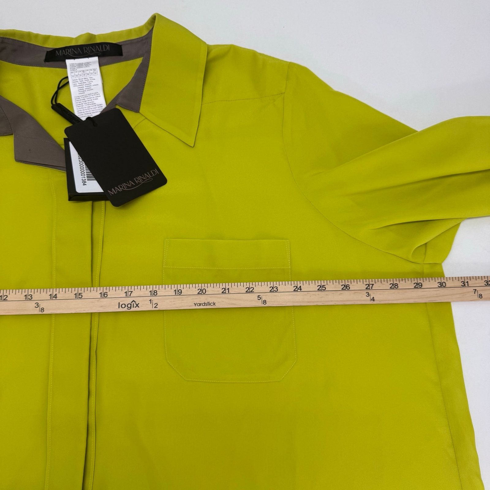 Marina Rinaldi Marina Rinaldi Bahamas Button Up Shirt Yellow US 24 Travel Size 4XL / US 24-26 - 5 Thumbnail