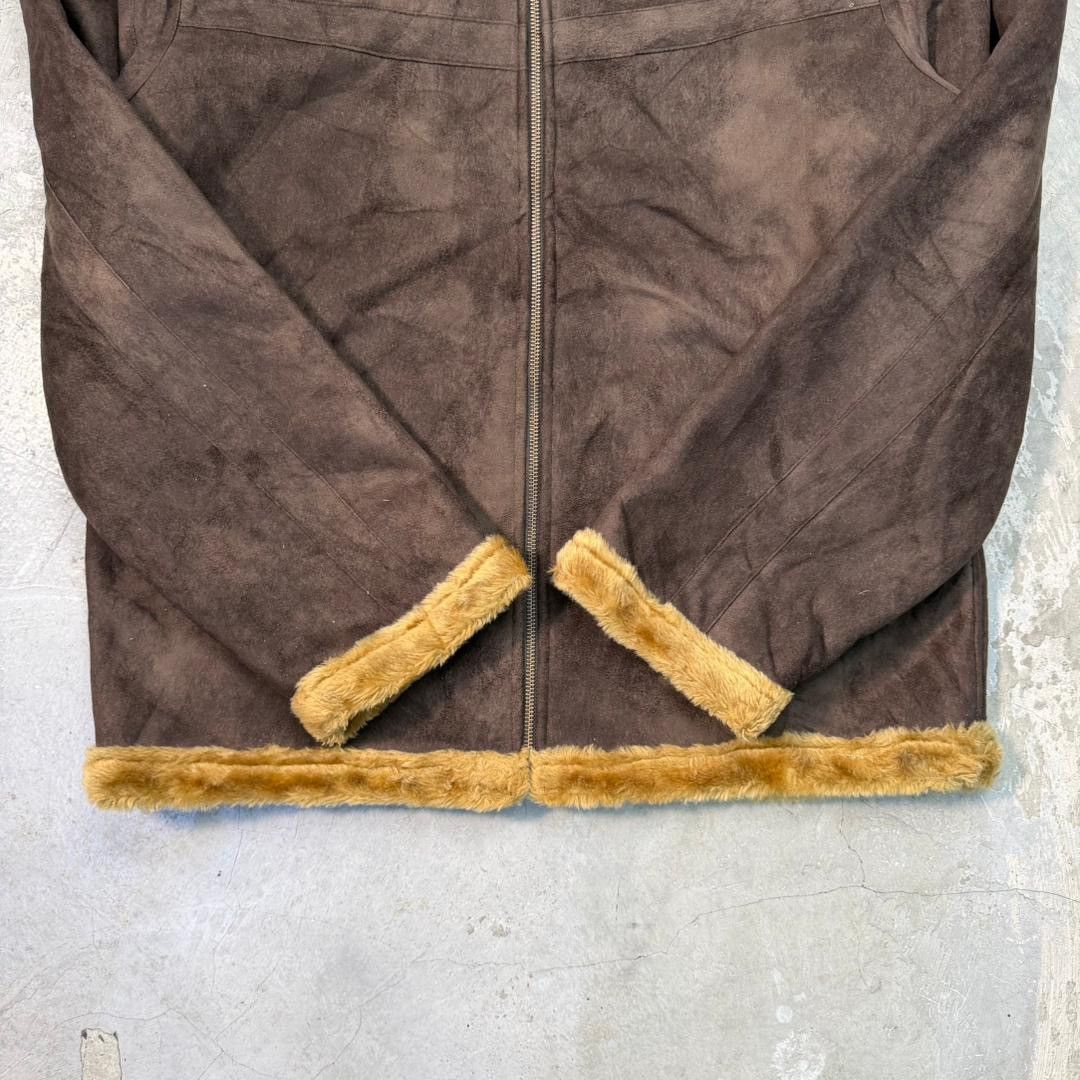 Japanese Brand Japanese Brand Next Standard Sherpa Suede Leather Jacket Size US XL / EU 56 / 4 - 5 Thumbnail