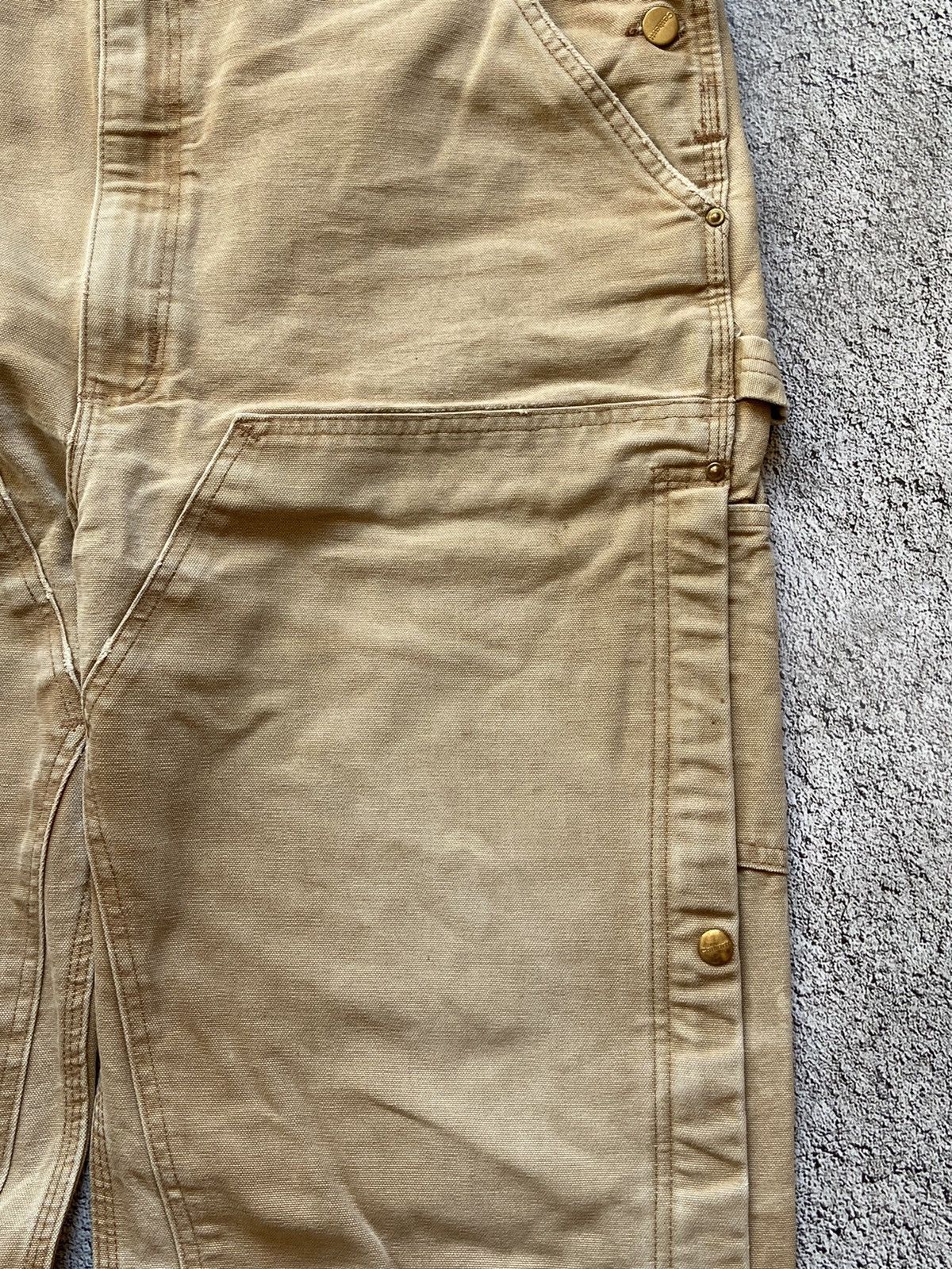 Carhartt × Vintage Vintage 80s Carhartt Archival Faded Distressed Overall Size US 40 / EU 56 - 13 Thumbnail