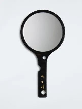 Off-White o1mle0425 Size: OS / Meteor Hand Mirror in Dark Havana Gold Size ONE SIZE - 3 Thumbnail