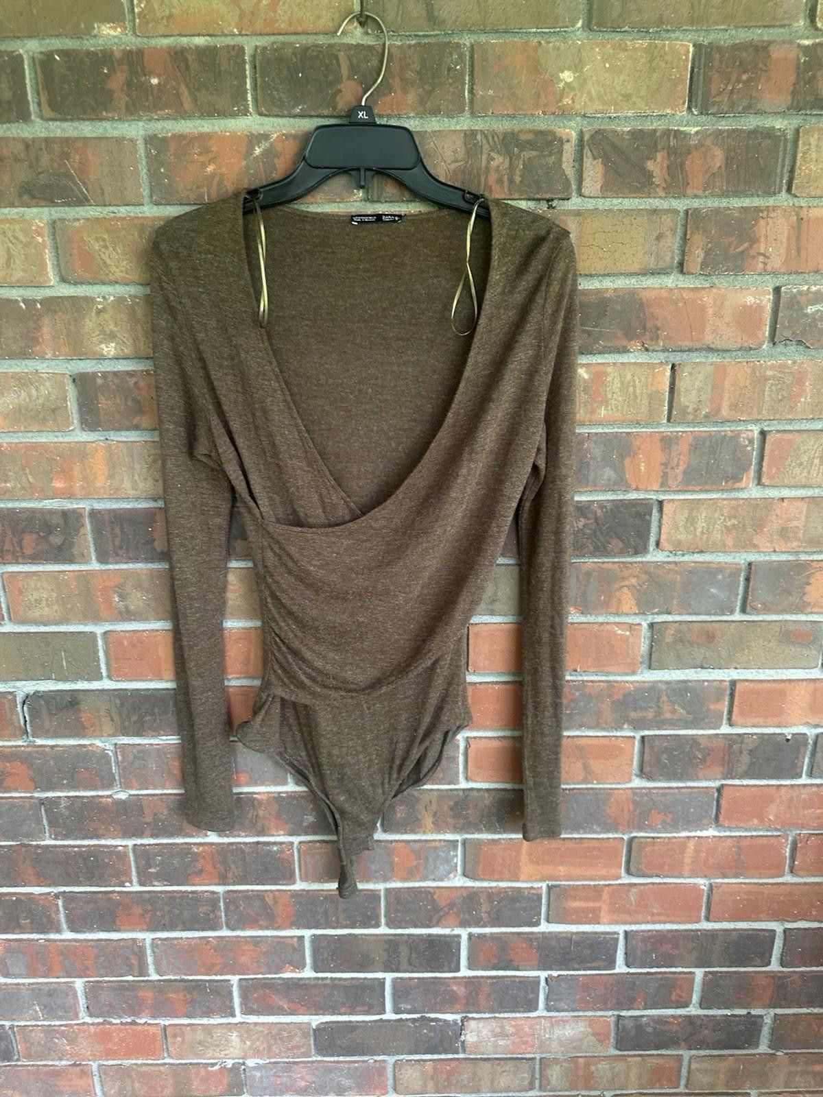 Zara zara womens bodysuit Brown Small Size S / US 4 / IT 40 - 1 Thumbnail