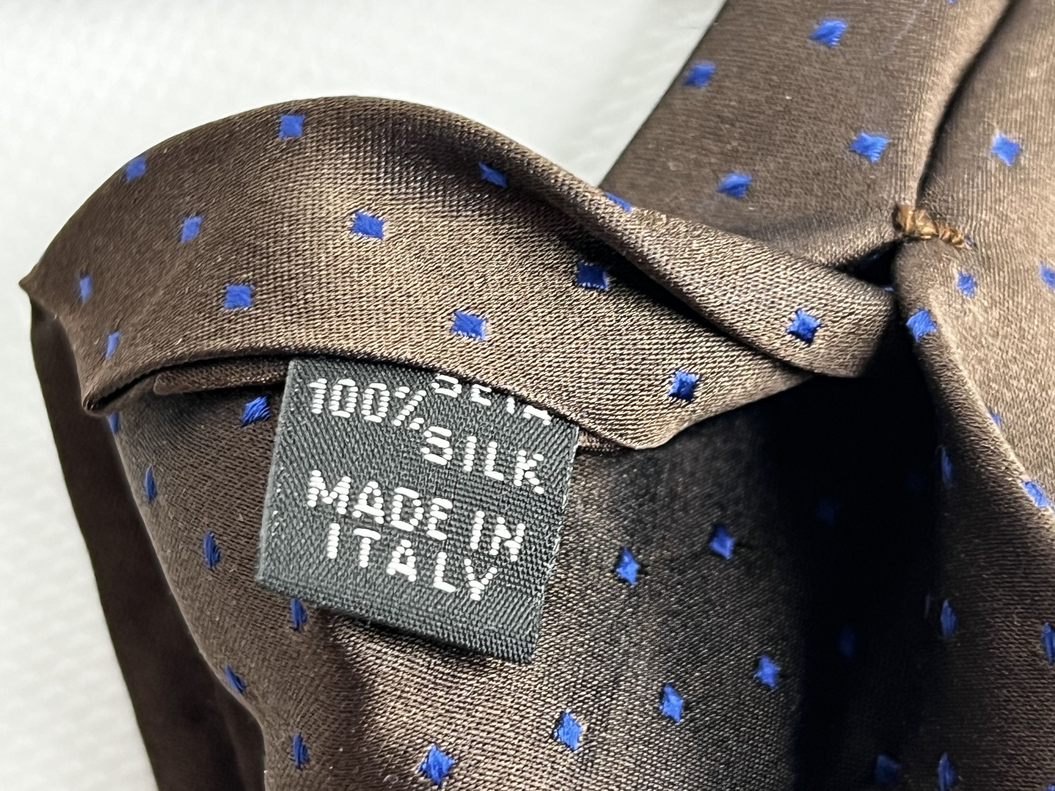 Kiton VINTAGE KITON NAPOLI SILK TIE GEOMETRIC MADE IN ITALY Size ONE SIZE - 4 Thumbnail