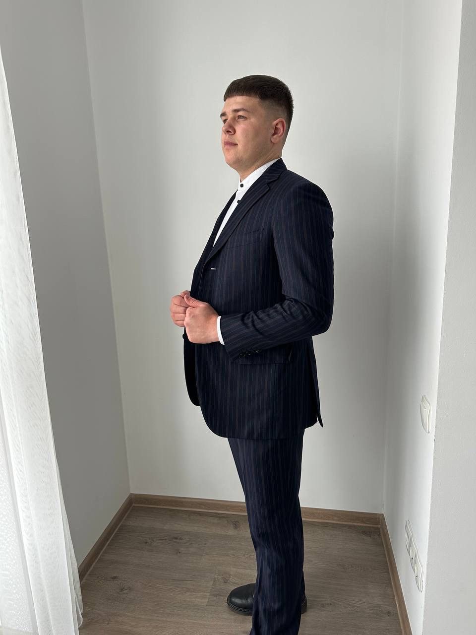 Pal Zileri × Vintage Vintage Pal Zileri Striped Virgin Wool Super Suit Size 48S - 6 Thumbnail