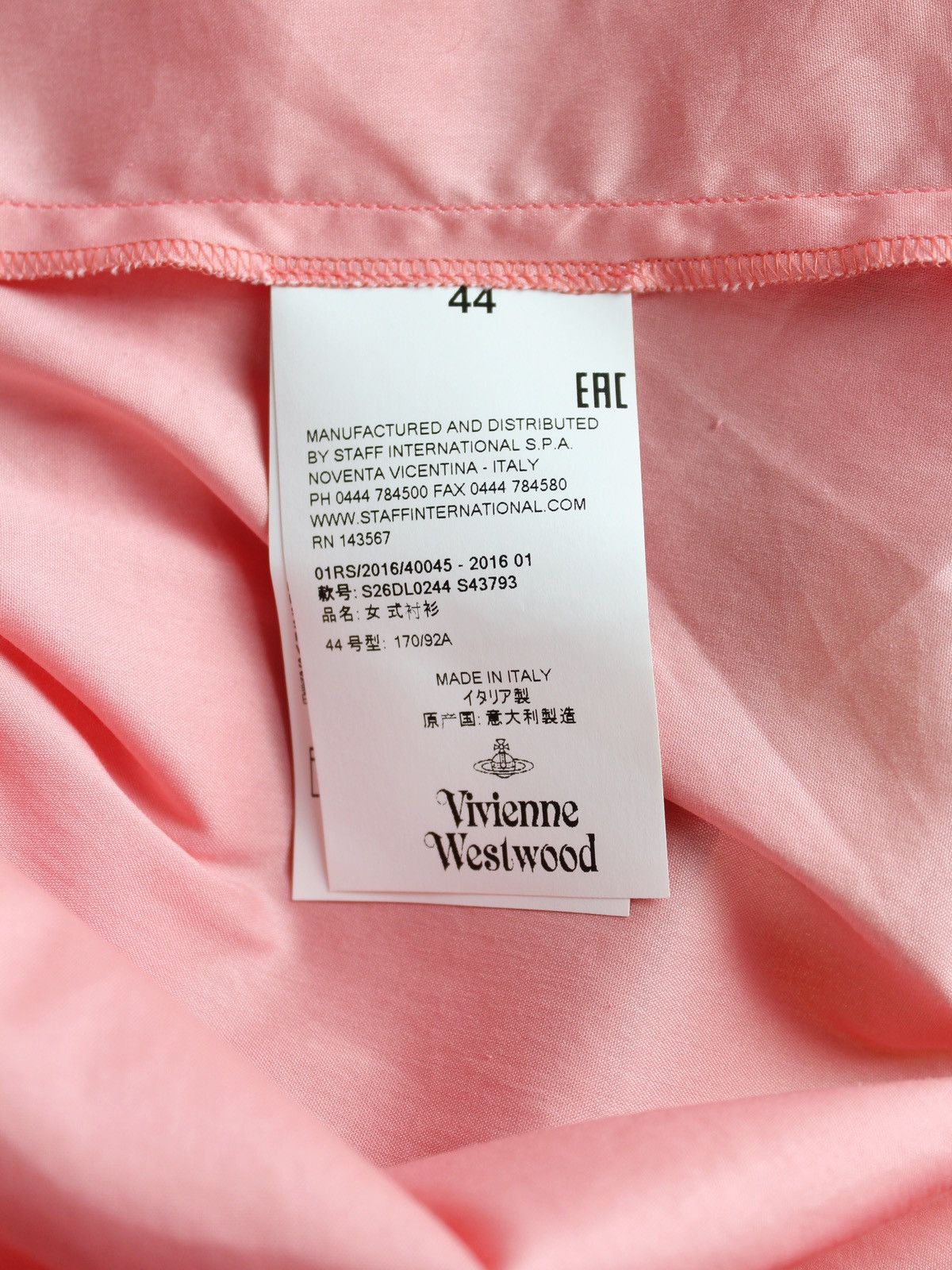 Vivienne Westwood Vivienne Westwood 2016 Red Label Heart Collar Pink Shirt Size M / US 6-8 / IT 42-44 - 9 Thumbnail