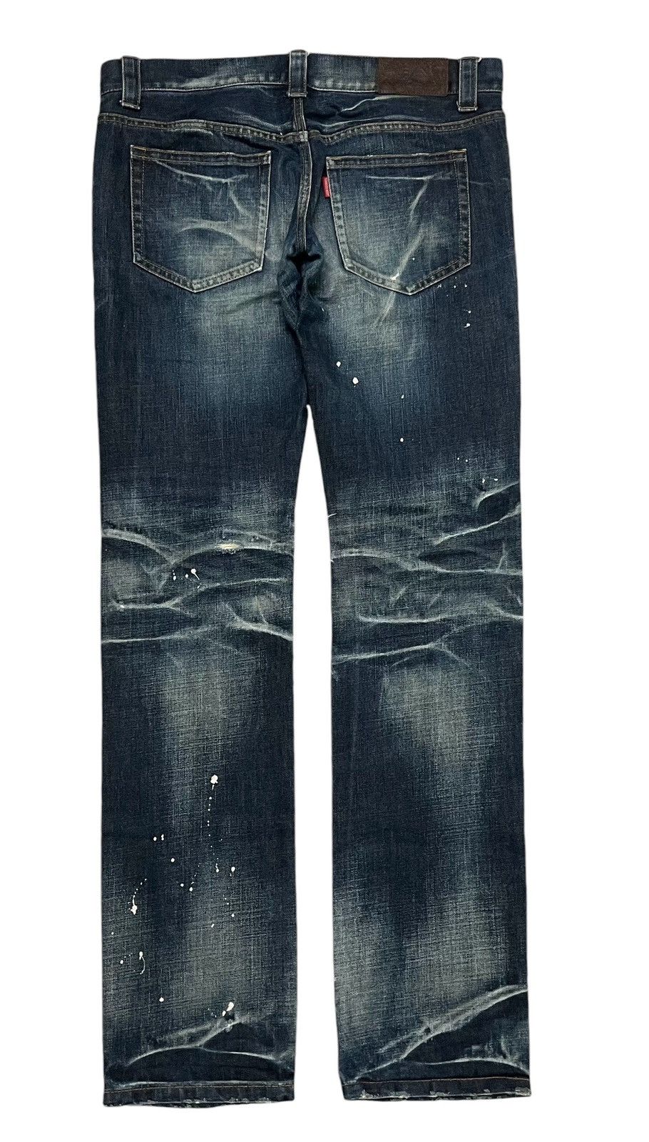 Tornado Mart 2000s TORNADO MART JAPAN SPLASH PAINT DISTRESSED JEANS Size US 34 / EU 50 - 3 Thumbnail