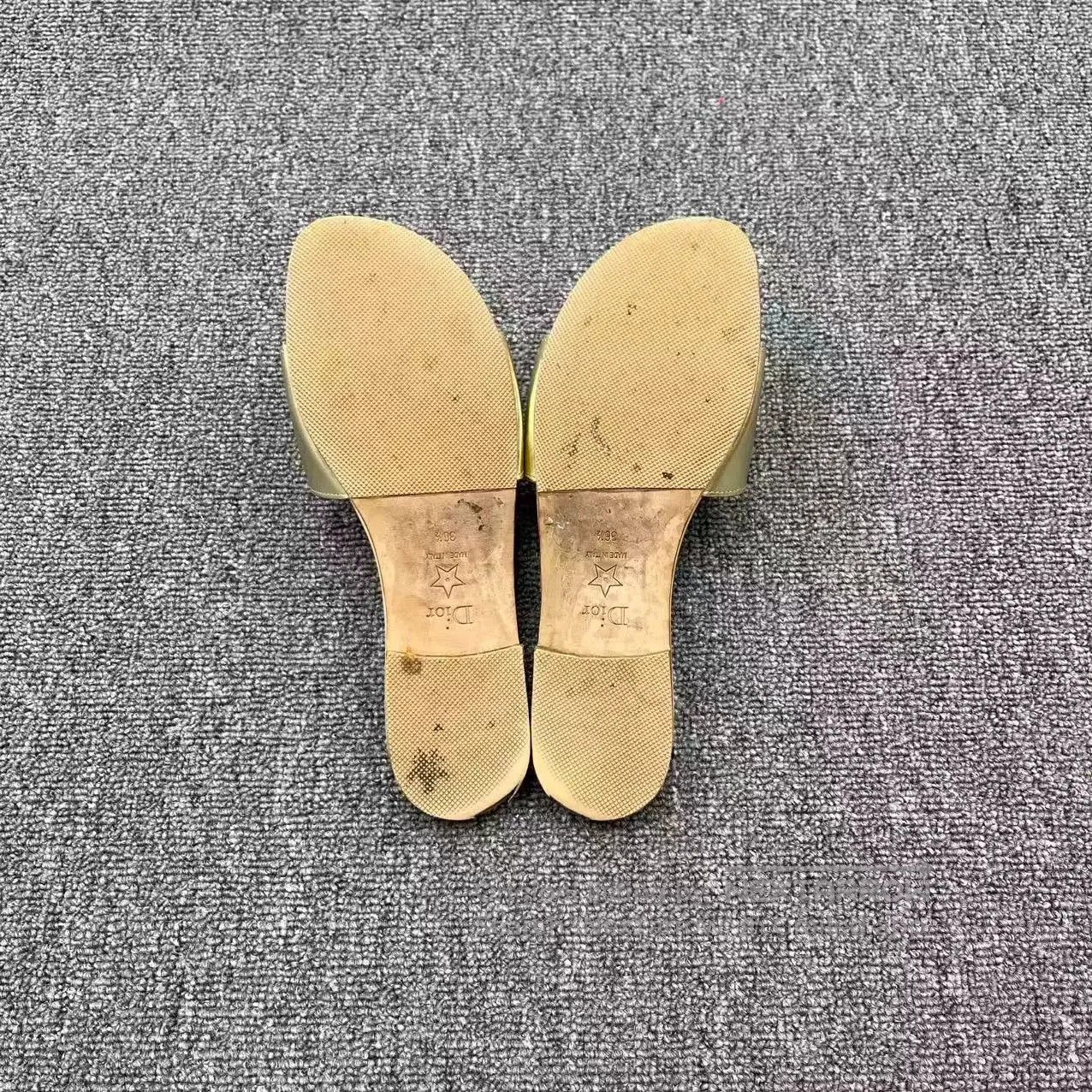 Dior Dior D-Club CD Logo Flat Sandals. Size US 4.5 / IT 34.5 - 5 Thumbnail