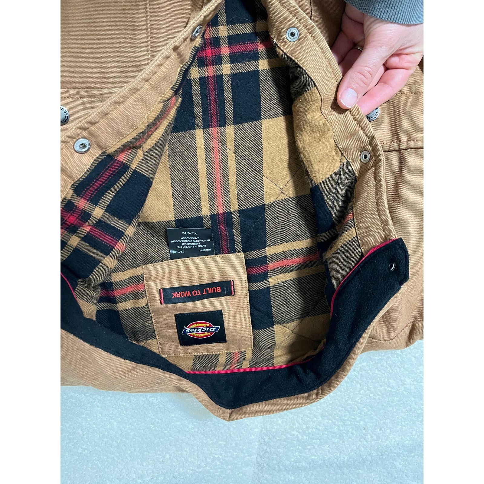 Dickies Dickies flannel lined duck shirt regular fit work jacket Size US XL / EU 56 / 4 - 3 Thumbnail