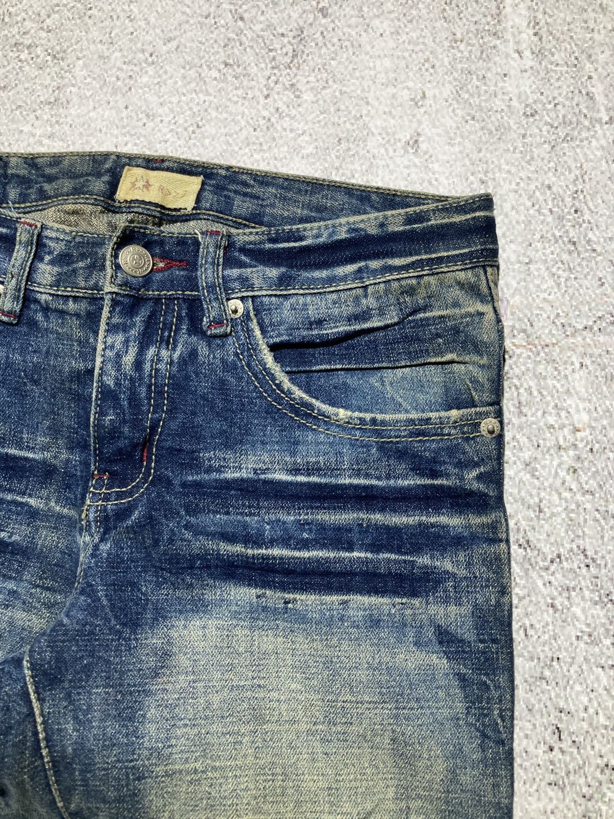 Japanese Brand 2000s Star R Distressed Ripped Lgb Punk Style Pants Jeans Size US 28 / EU 44 - 9 Thumbnail
