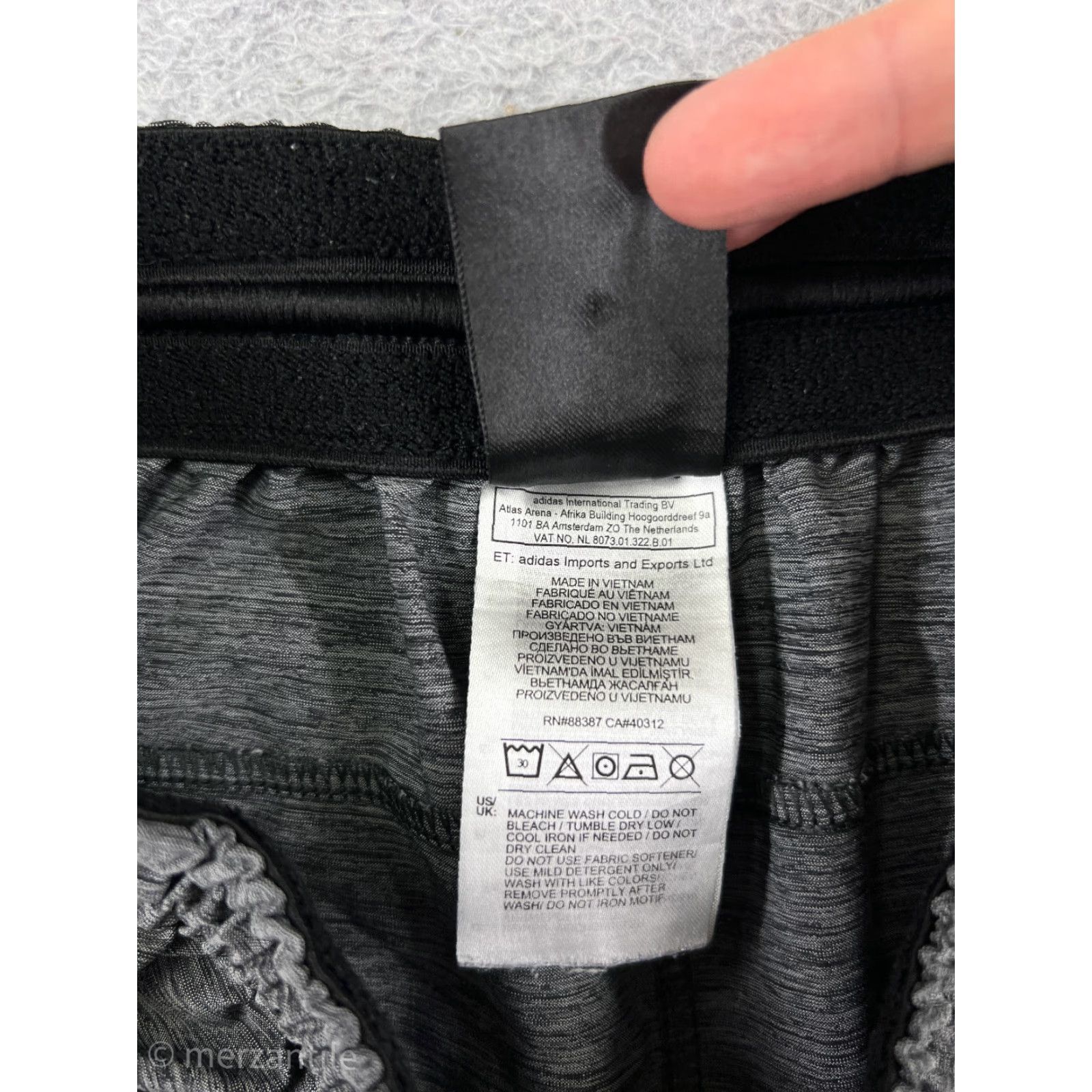Adidas Adidas Womens Short Athletic Shorts S Gray Cotton Blend Stretch breathable quick dry Fitness Gym Running Jogging Sports Size 28" / US 6 / IT 42 - 3 Thumbnail