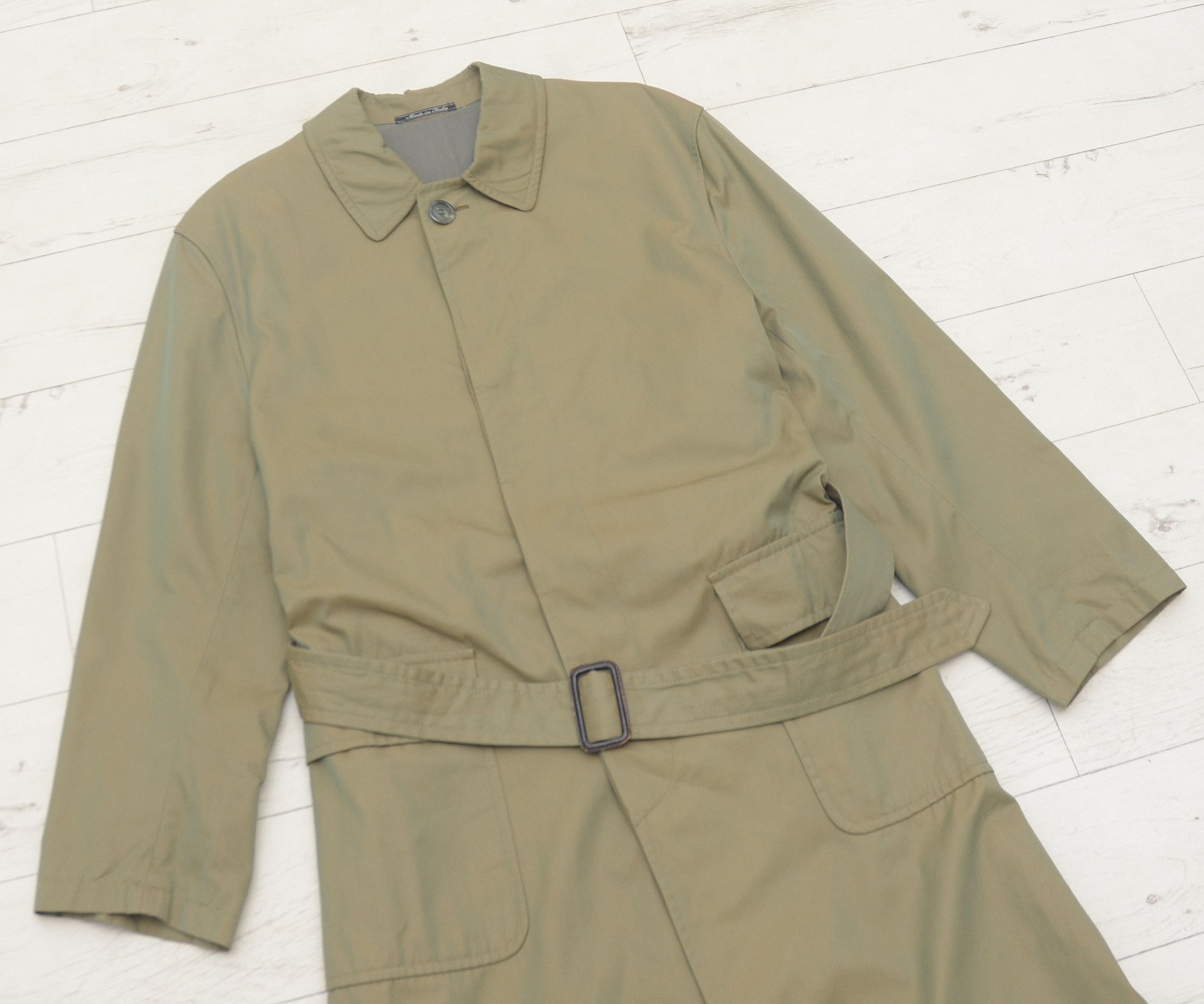 Gianfranco Ferre Rare Vintage Gianfranco Ferre Luxury Trench Coat Shimmers Size US M / EU 48-50 / 2 - 2 Thumbnail