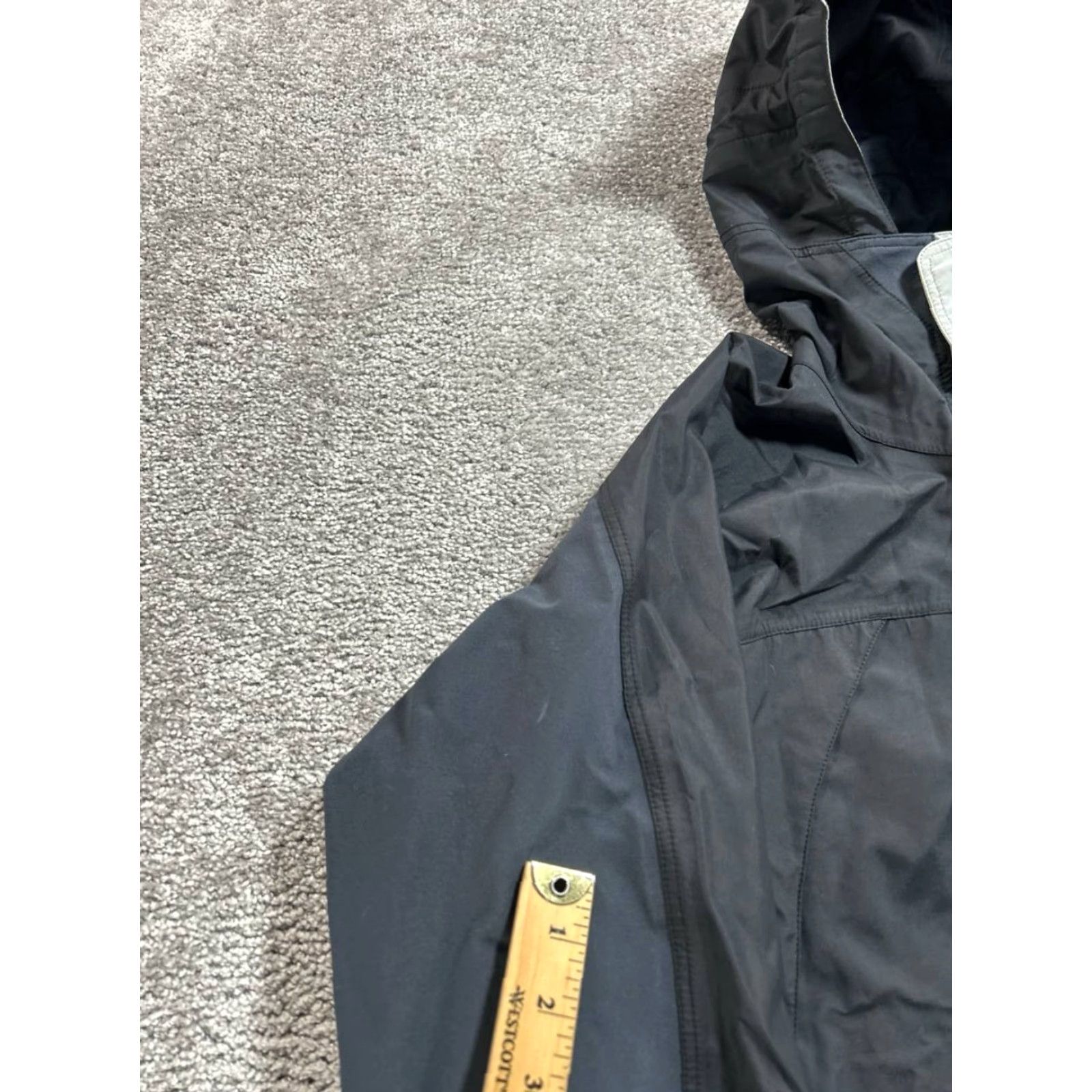 Patagonia VINTAGE Patagonia Torre Jacket Women Small Black Nylon Logo Hooded Full Zip Jacket Size S / US 4 / IT 40 - 4 Thumbnail