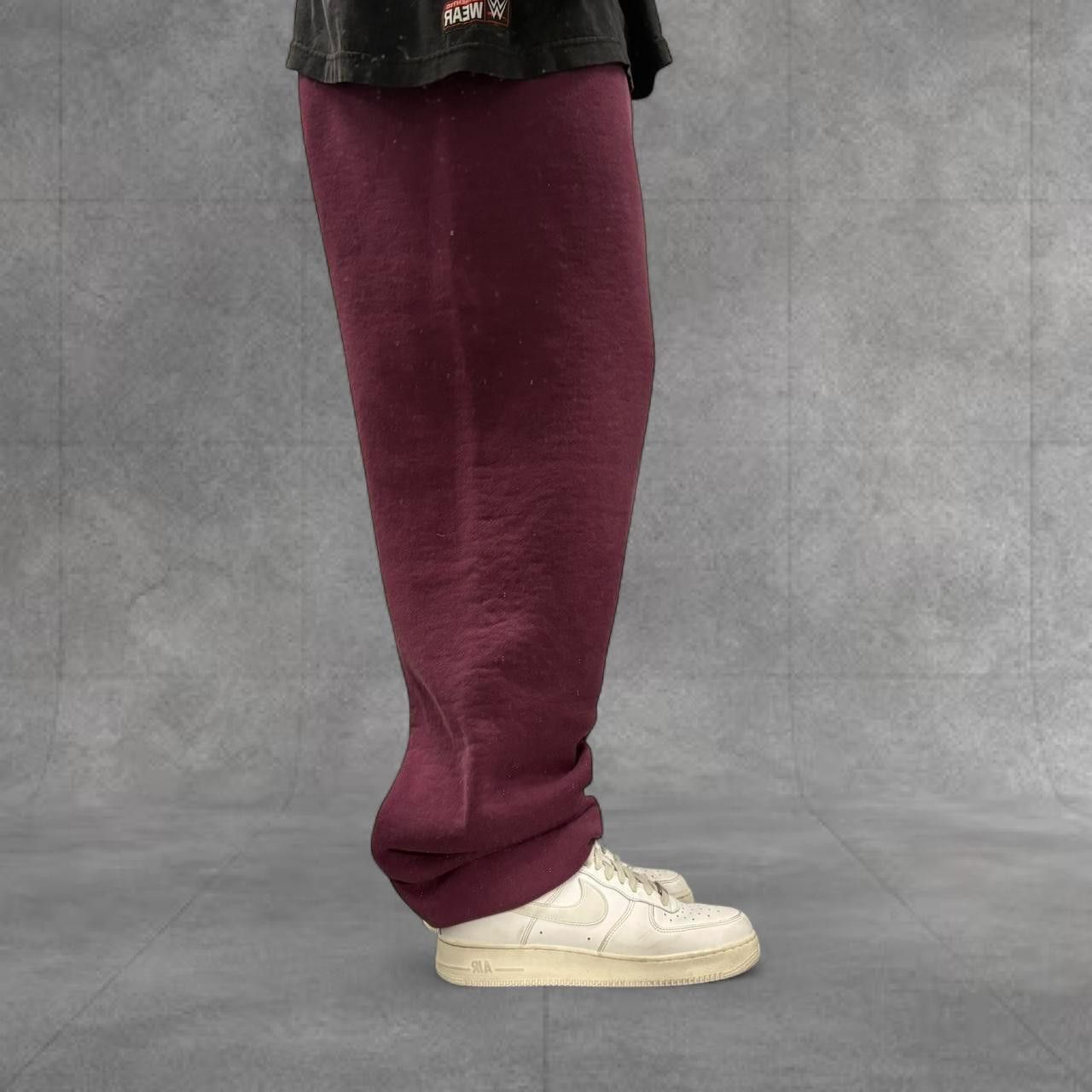 Russell Athletic Crazy Vintage Y2K 2000s Baggy Russell Athletic red Burgundy Loungewear Grunge Sweatpants! Size US 34 / EU 50 - 1 Thumbnail