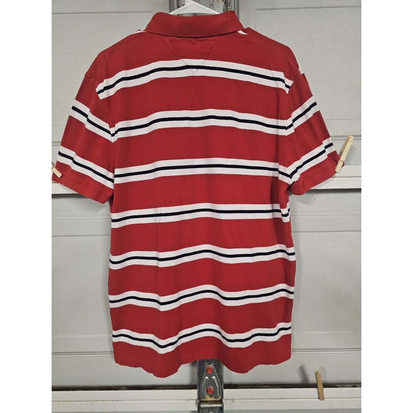 Tommy Hilfiger Tommy Hilfiger Vintage (Large) Striped Button Polo Size US L / EU 52-54 / 3 - 3 Thumbnail