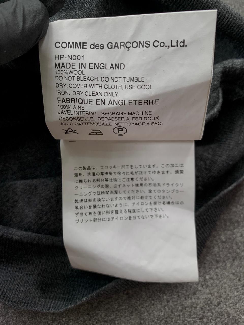 Comme des Garcons Homme FREE TAX! 2000s Wool 23 Sweater Size US L / EU 52-54 / 3 - 10 Thumbnail