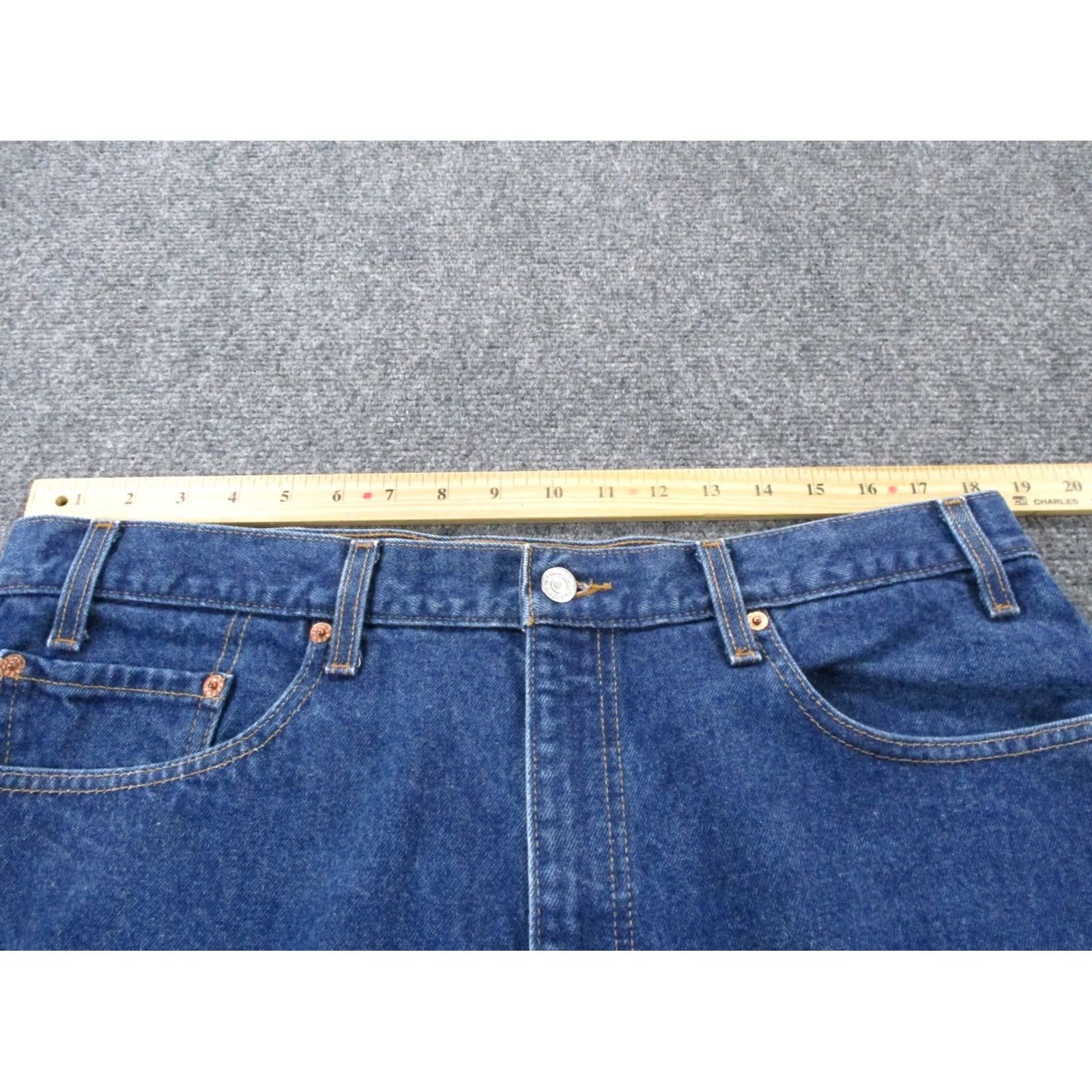 Levi's Vintage Levi's Jeans Mens 38 X 30 Denim Bootcut 517 Red Tab 90s Jeans Mens Regular Blue Cotton Denim 5-Pocket Levi's 517 Bootcut Vintage Mens Jeans Size US 36 / EU 52 - 6 Thumbnail