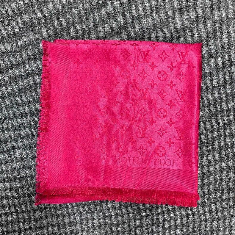 Louis Vuitton louis vuitton magenta silk scarf-2507 Size ONE SIZE - 3 Thumbnail