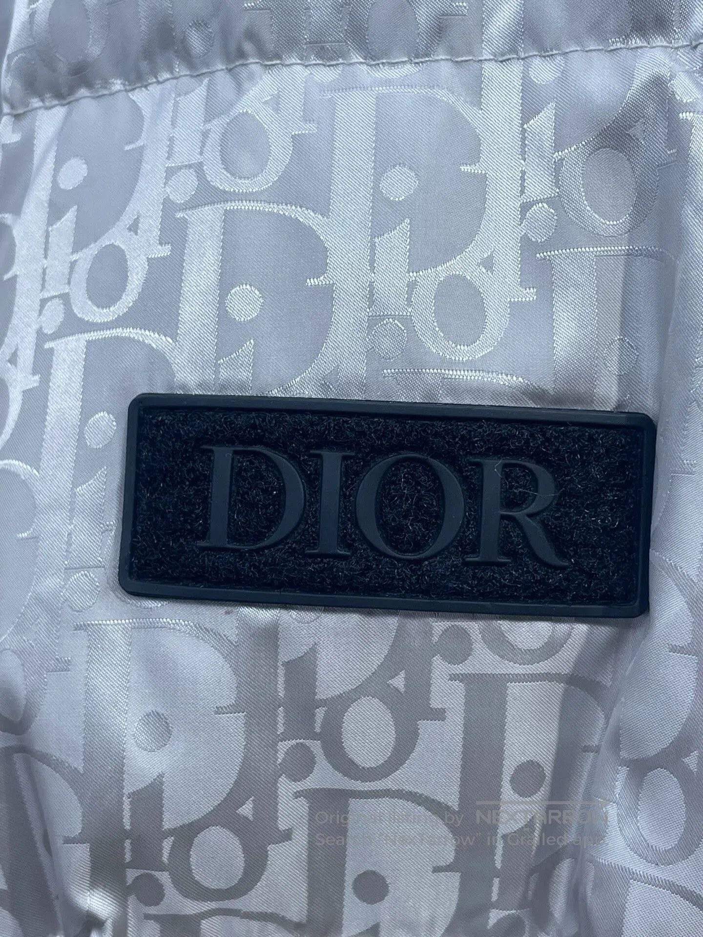 Dior Dior Silver Full Logo Down Jacket. Size US S / EU 44-46 / 1 - 3 Thumbnail