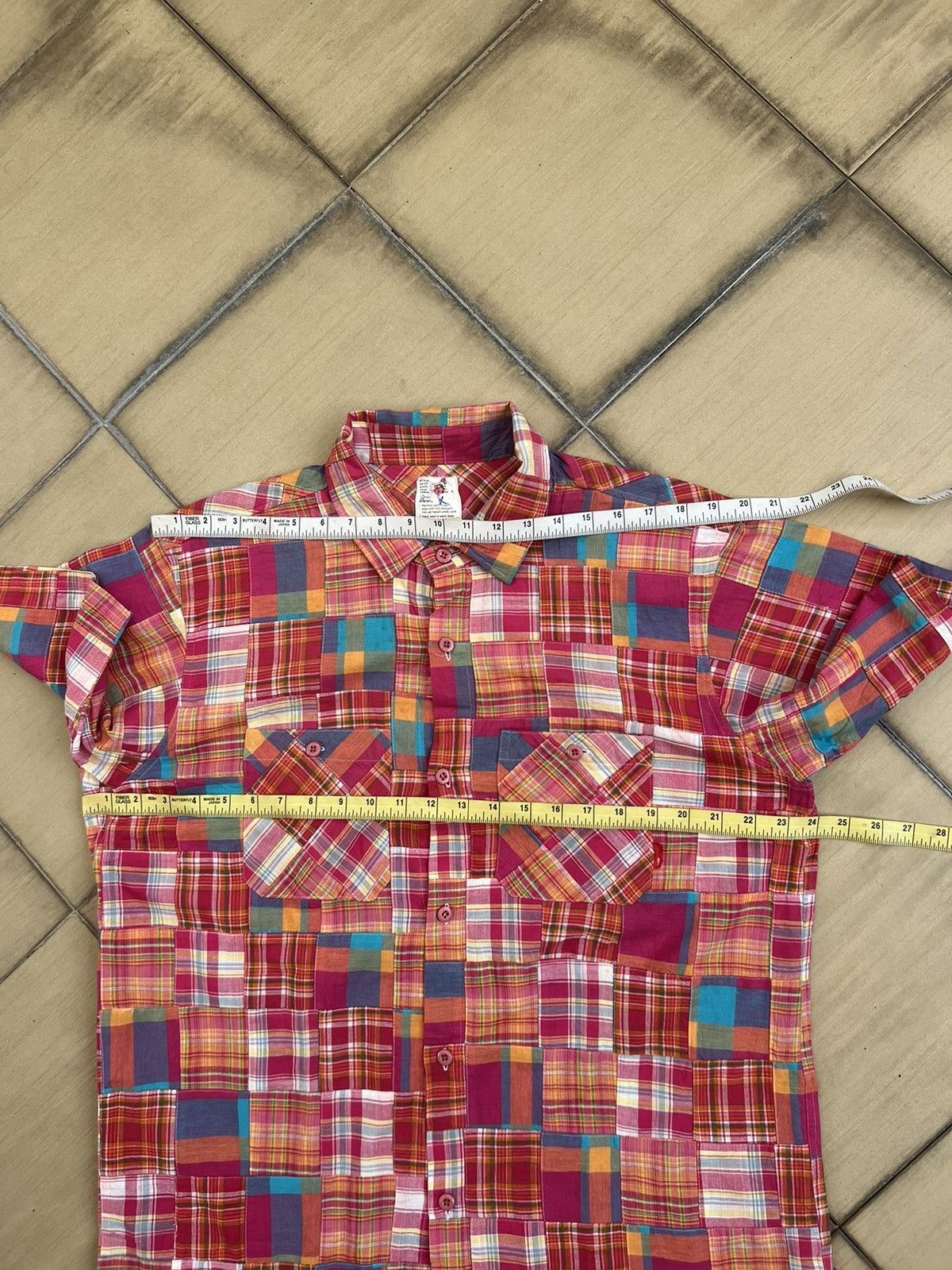Japanese Brand × Wtaps WTAPS Japan Multicolor Patchwork Button Shirt Size US XL / EU 56 / 4 - 15 Thumbnail