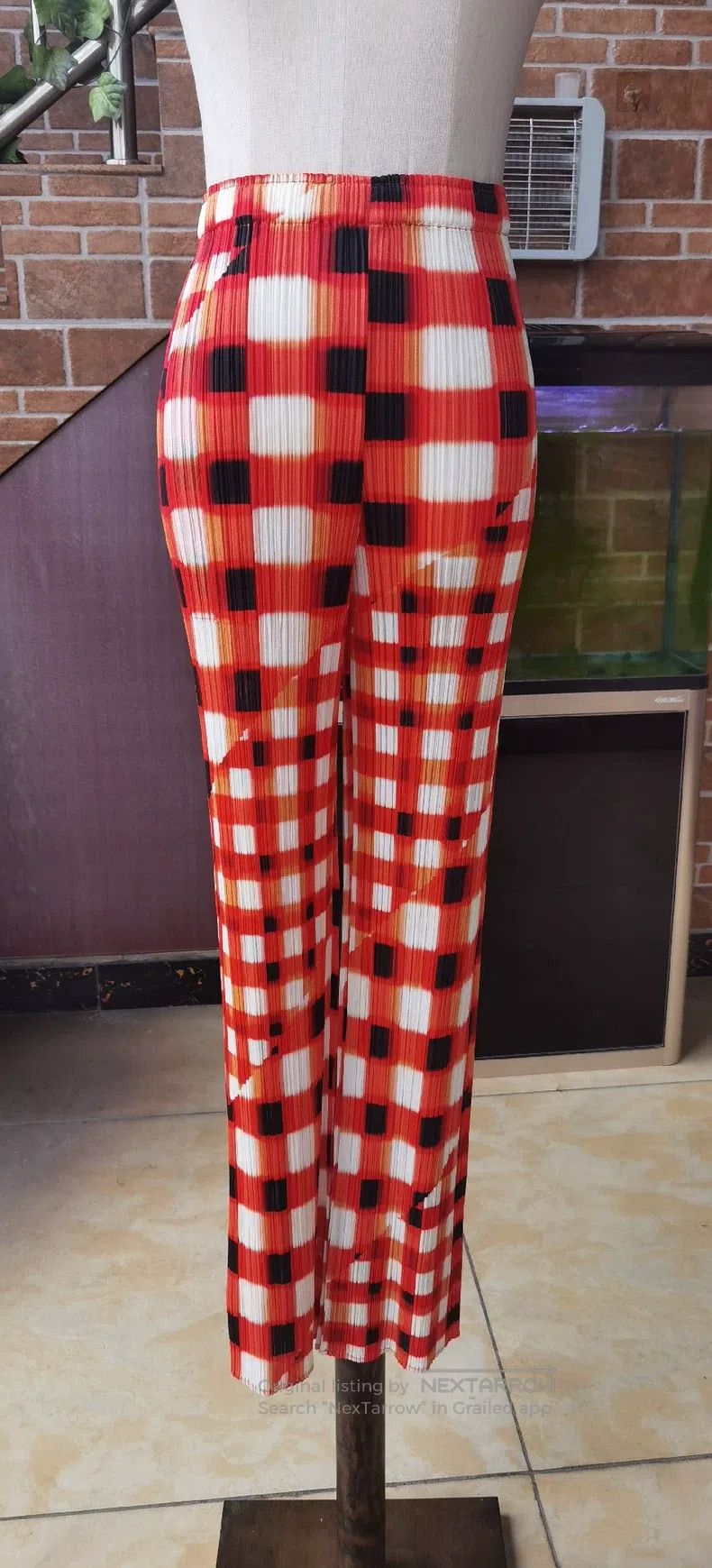 Issey Miyake Red Watermelon Long Pants