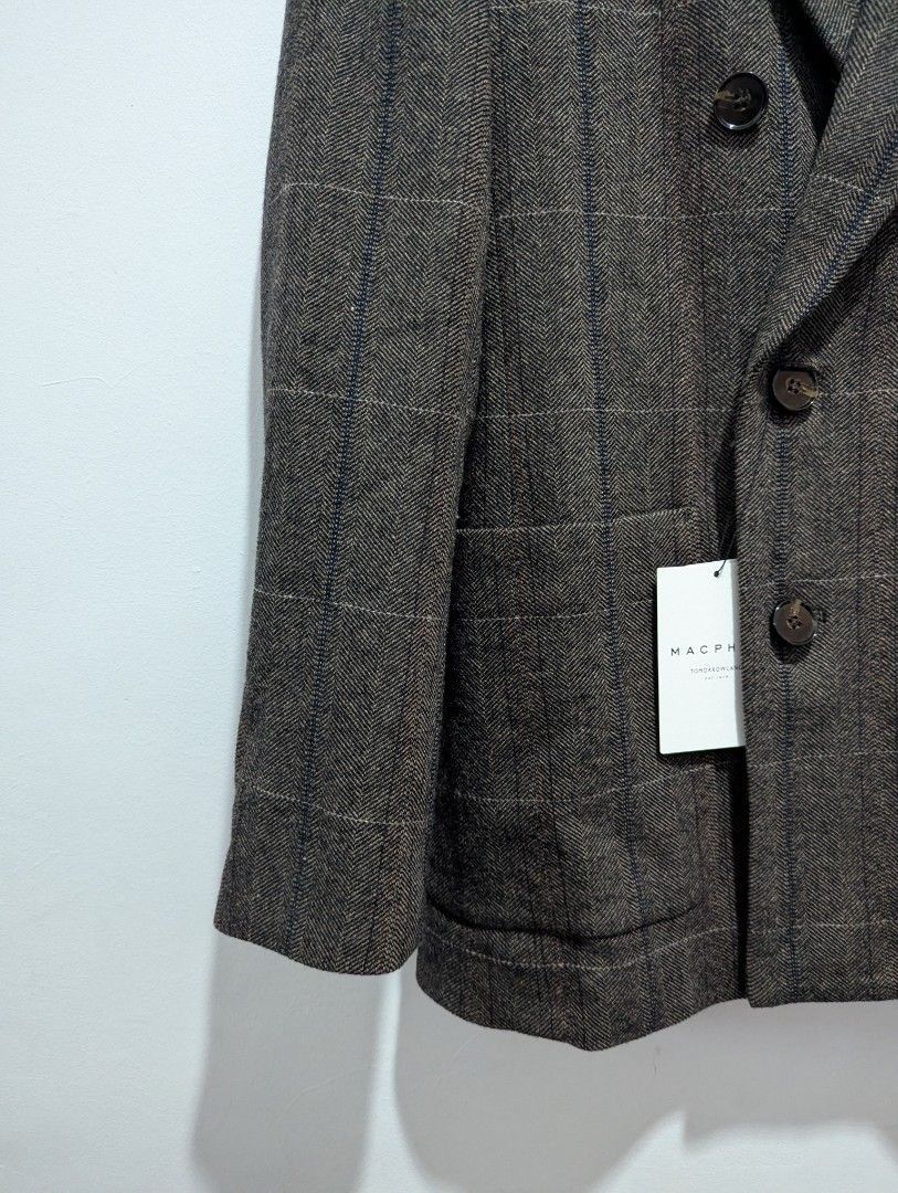 Tomorrowland Macphee Japan Vintage Tweed Double-Breasted Jacket Size S / US 4 / IT 40 - 8 Thumbnail