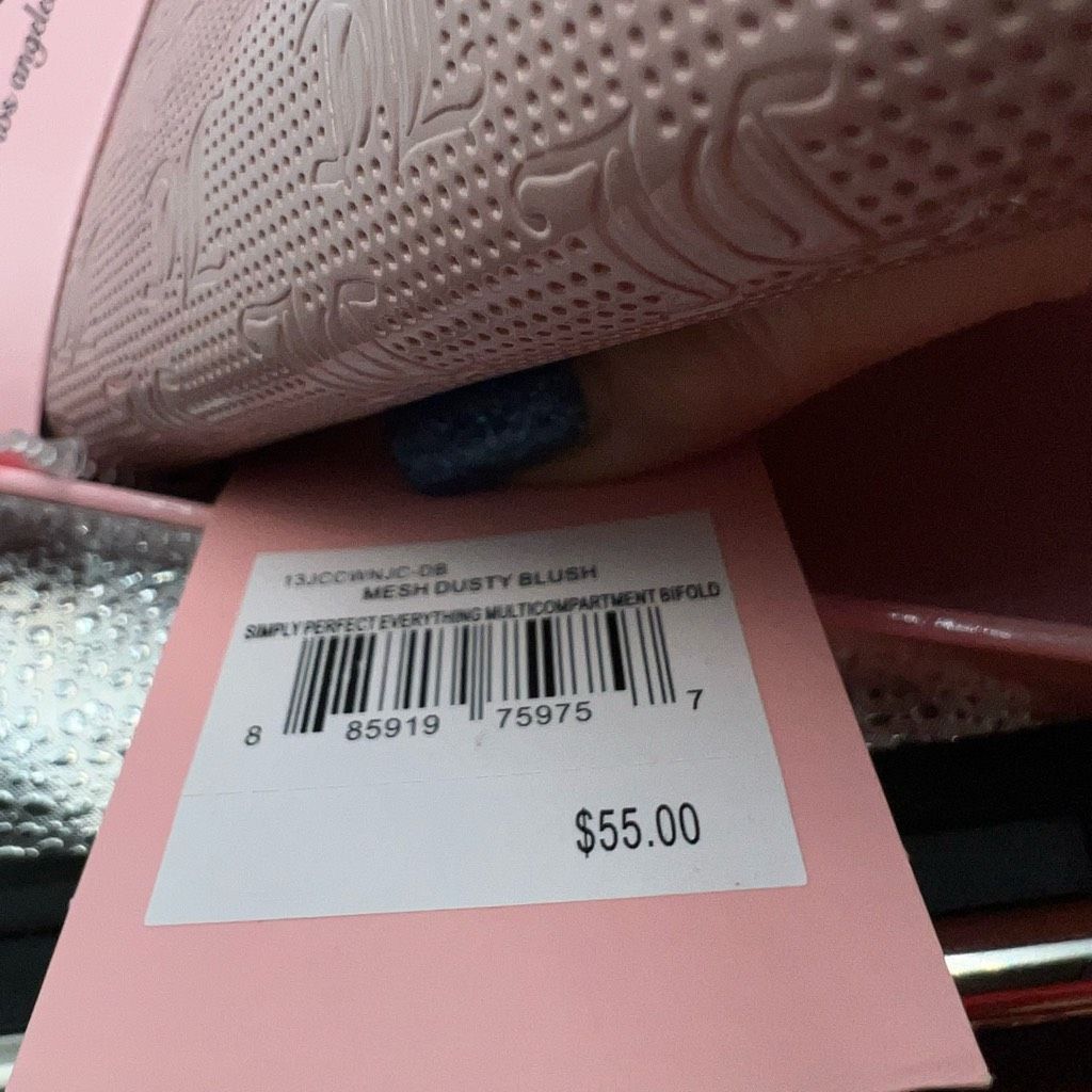 Juicy Couture Juicy Couture Mesh Dusty Blush Zip Around Bifold Size ONE SIZE - 5 Thumbnail