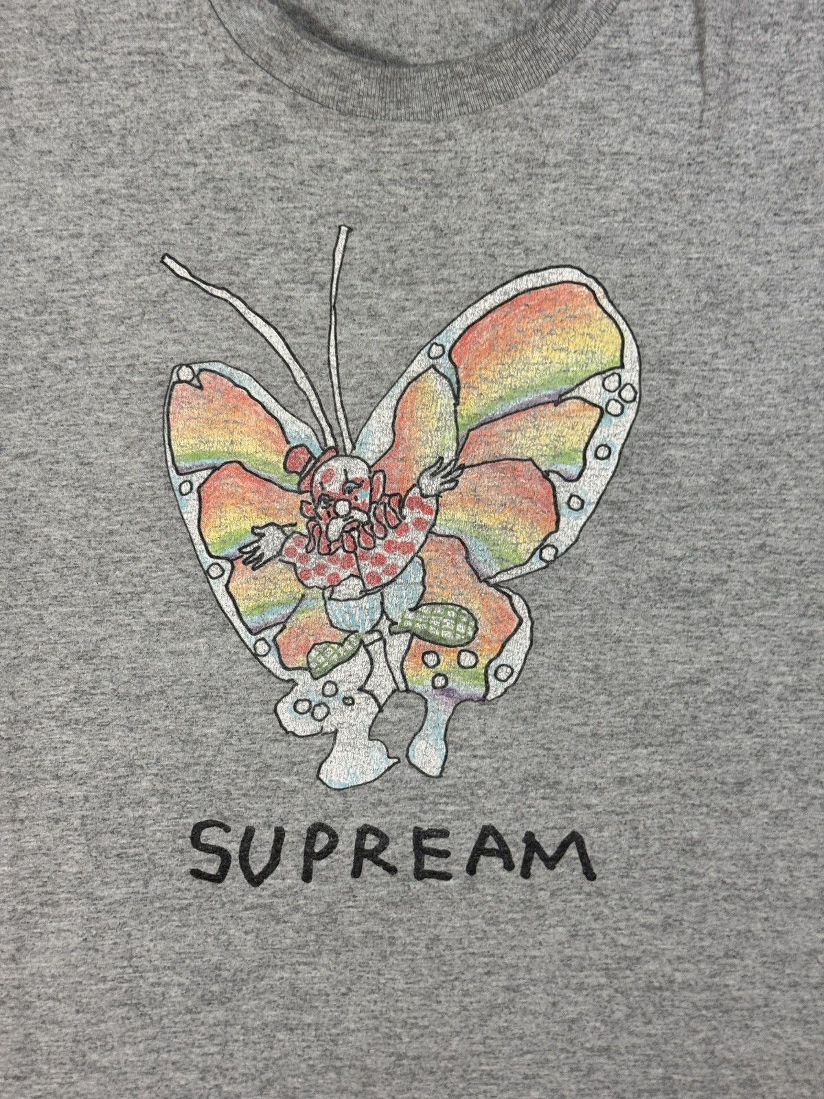 Supreme Supreme t-shirt grey Gonz Tee Butterfly Supream SS16 Size US M / EU 48-50 / 2 - 2 Thumbnail