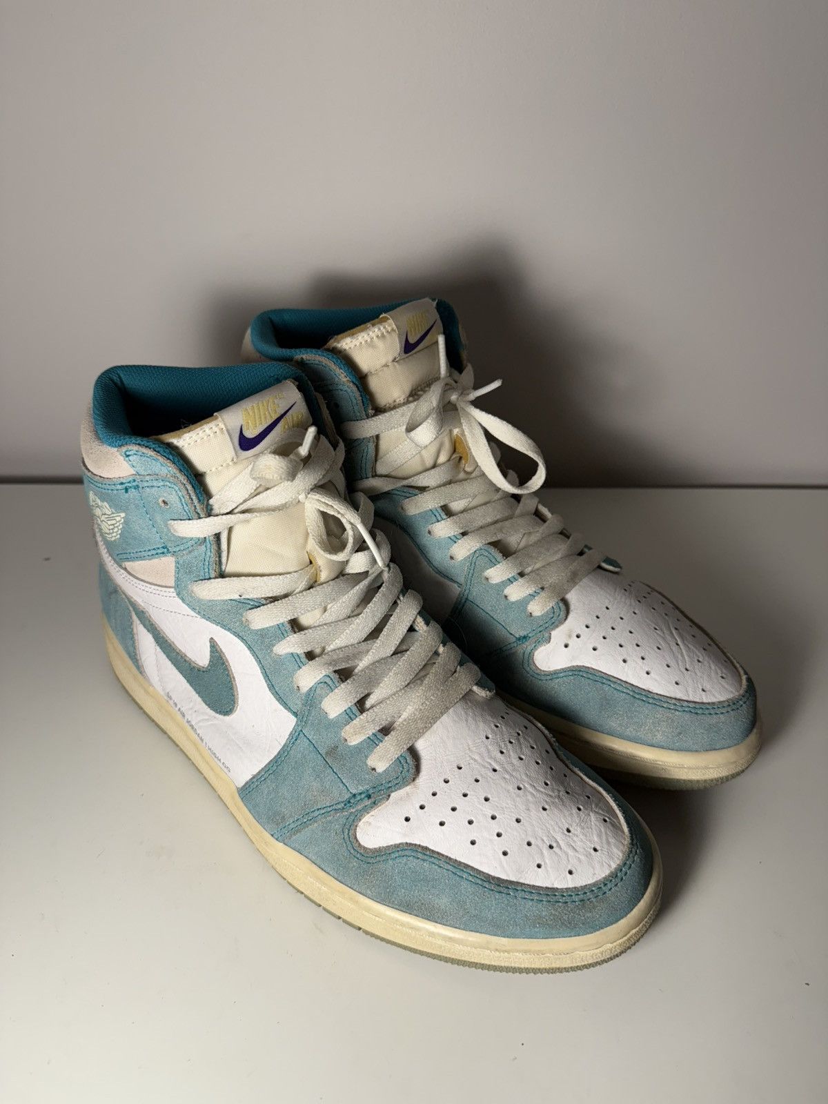Nike Nike Air Jordan Retro 1 High Turbo Green Size US 12 / EU 45 - 3 Thumbnail