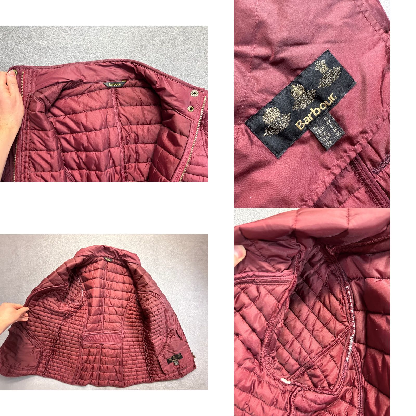 Barbour Barbour Crossrail Quilt Burgundy Jacket Womens UK 16 Red Quilted Jacket Womens UK 16 Barbour Crossrail Quilt Burgundy Jacket Womens UK 16 Size XXL / US 16-18 / IT 52-54 - 8 Thumbnail