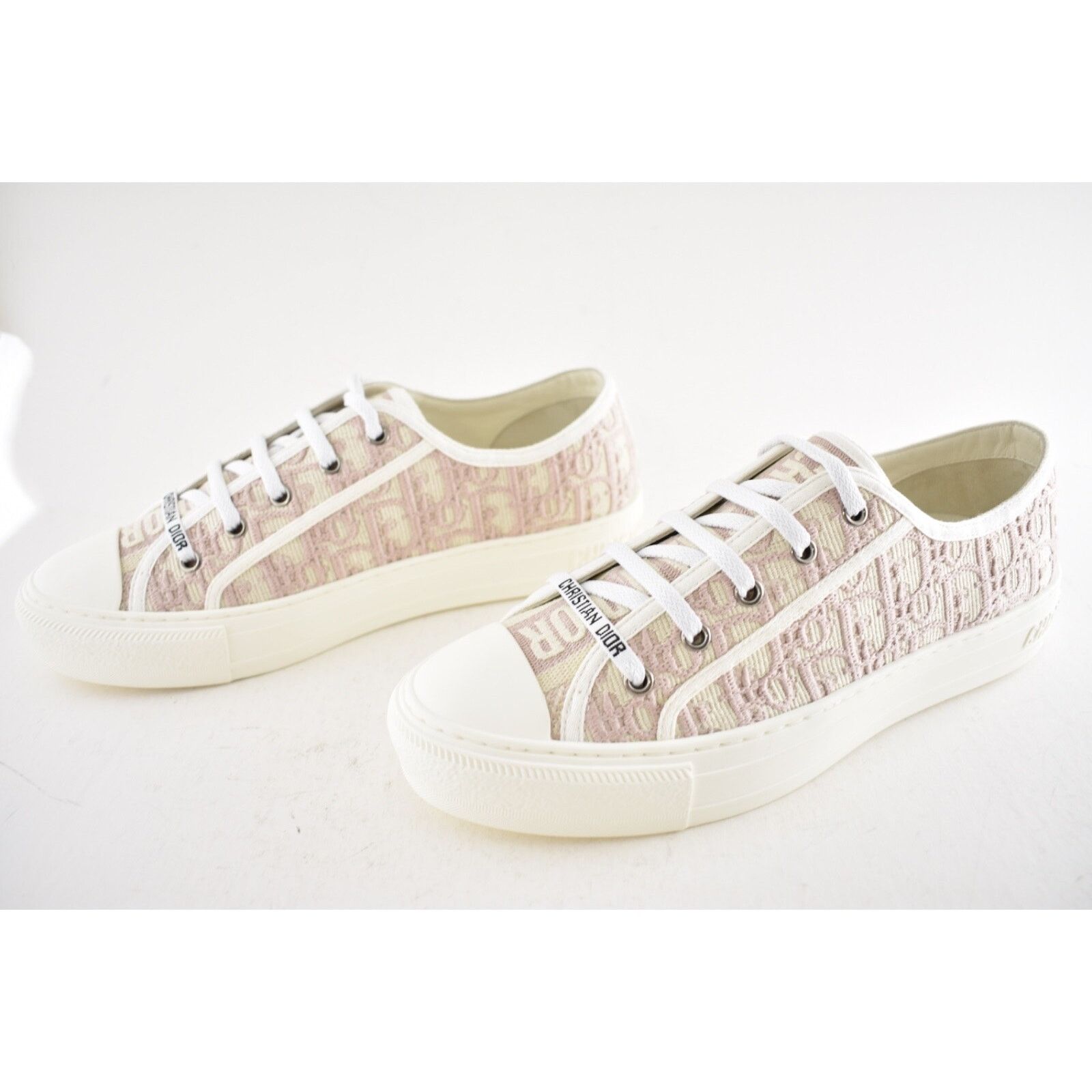Dior Dior Walk'N'Dior Powder Nude Flat Low Top Trainer Sneaker 40 Size US 10 / IT 40 - 12 Thumbnail