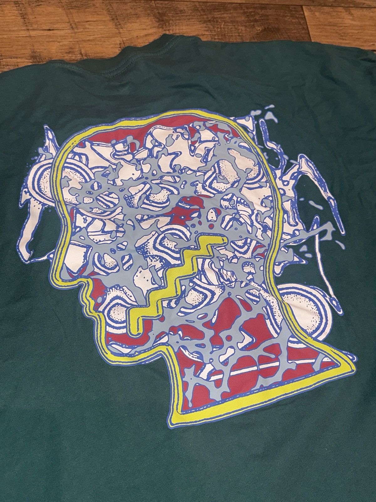 Brain Dead Brain Dead Psychosis T-Shirt 'Forest Green' Size US XXL / EU 58 / 5 - 4 Thumbnail