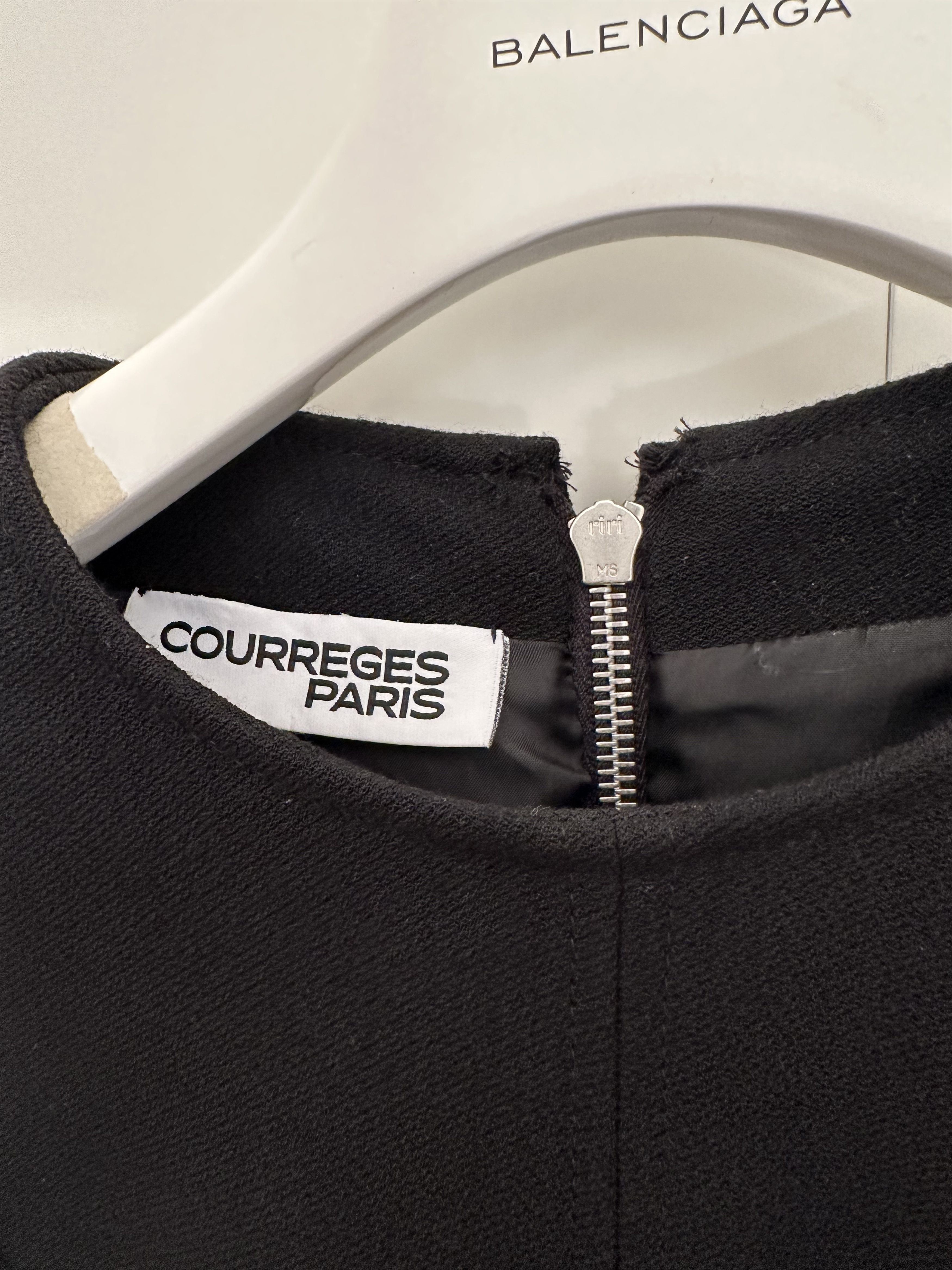Courreges Intricate Deconstructed Wool Dress Size S / US 4 / IT 40 - 4 Thumbnail